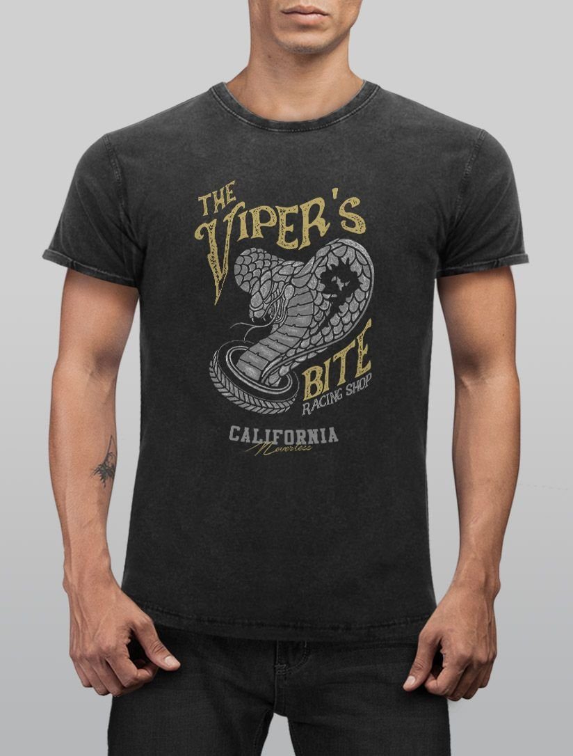 Neverless Print-Shirt Neverless® Herren T-Shirt Vintage günstig online kaufen