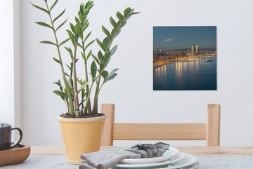 OneMillionCanvasses® Leinwandbild Barcelona - Strand - Spanien, (1 St), Leinwand Bilder für Wohnzimmer Schlafzimmer