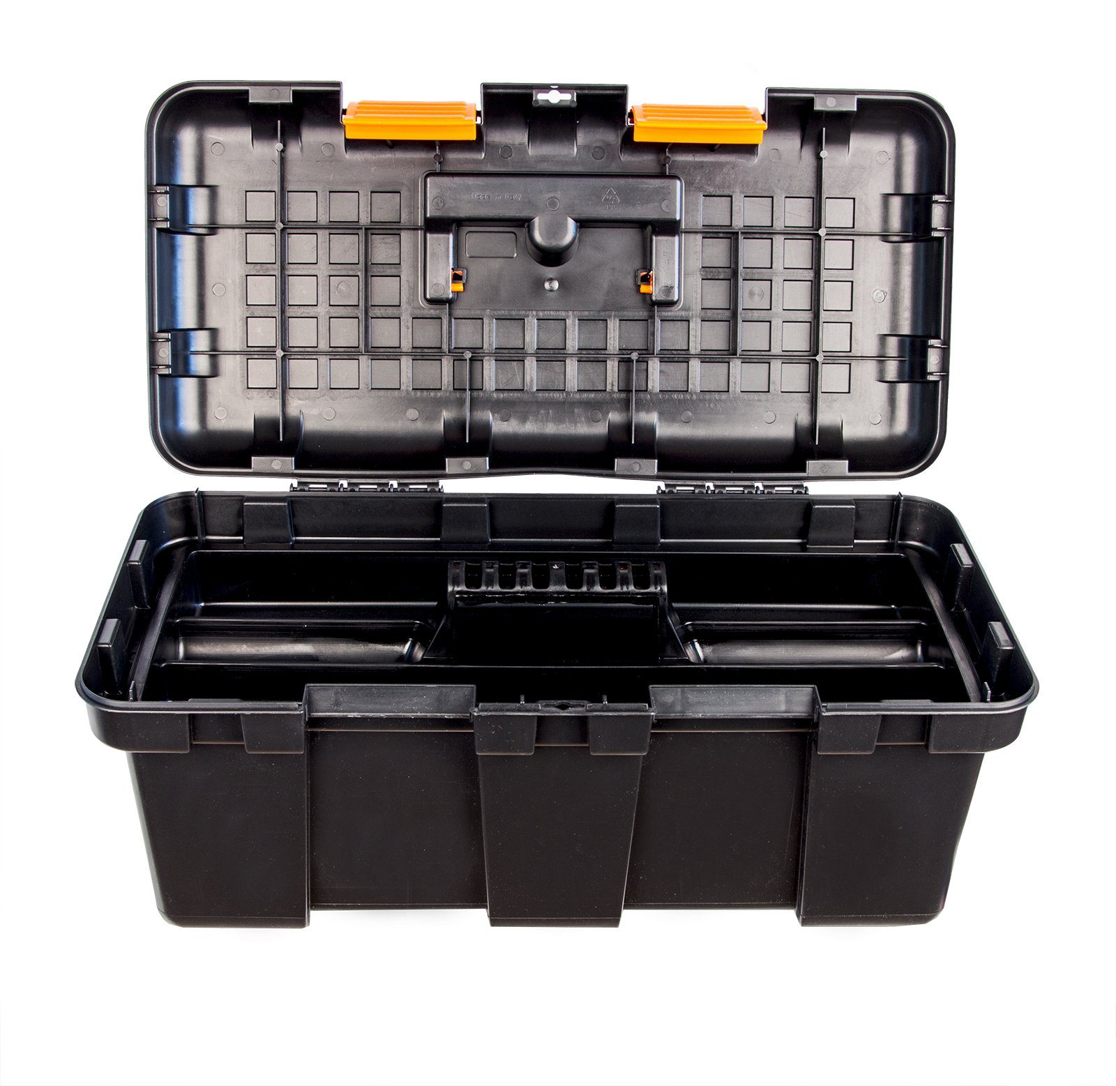 50x25x23,5cm Werkzeugkiste BigDean Hart-Kunststoff Werkzeugkoffer Werkzeugkasten Innenablage