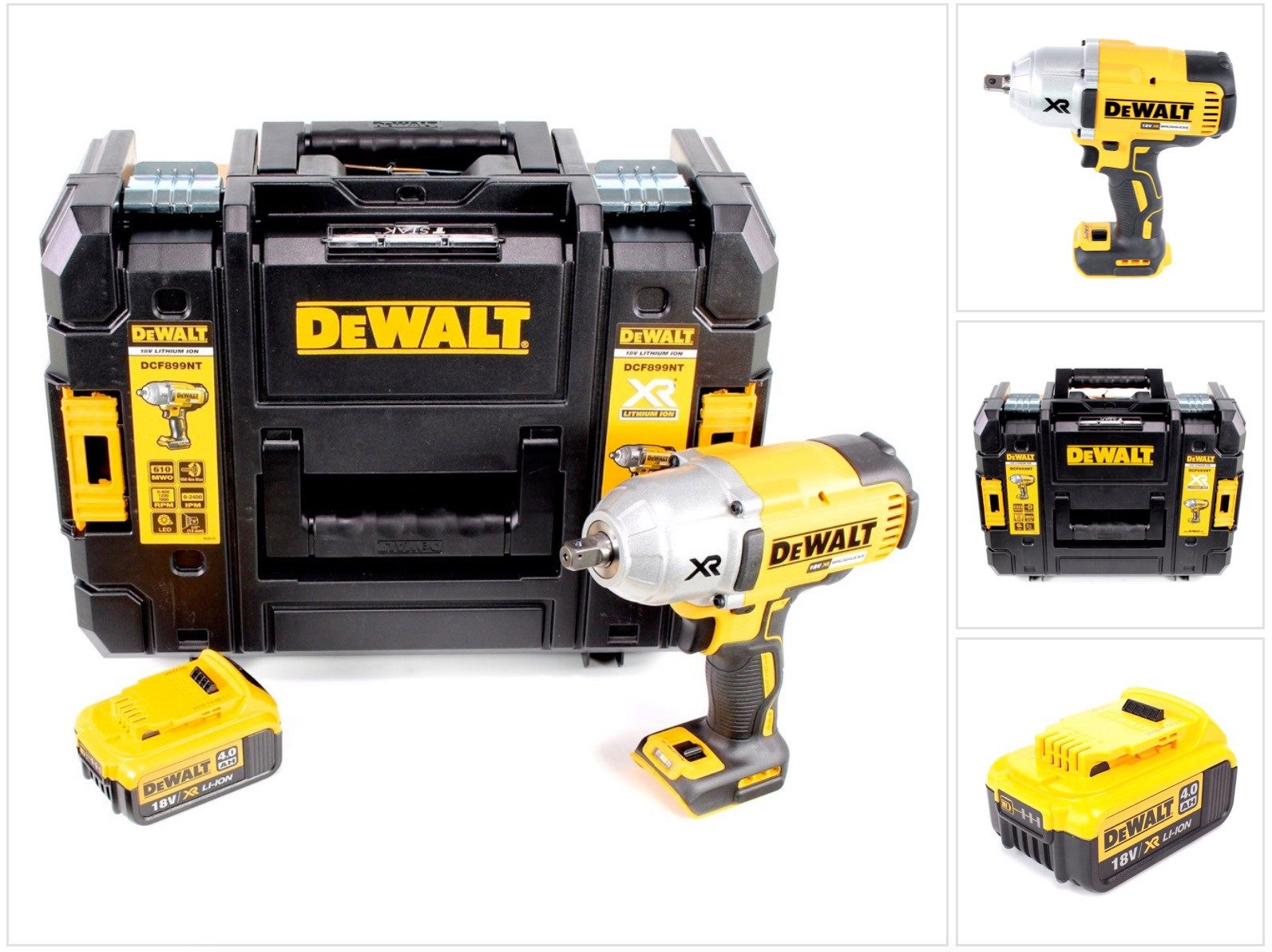 DeWalt Akku-Schlagschrauber DCF 899 NT Akku Schlagschrauber 18V 1/2" 950Nm Brushless Kugelrastung