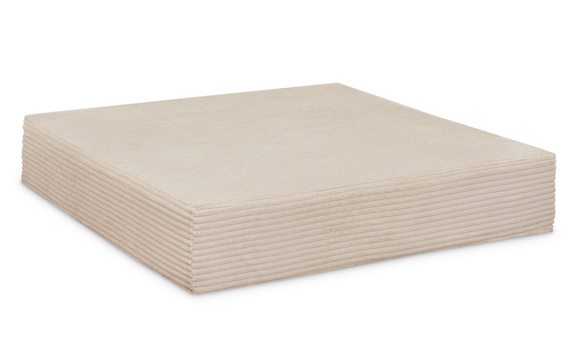 Ehrenkind Weichbodenmatte Hüpfpolster Sprungpolster 80× 80 × 15 cm (Kinder, Ab ca. 18 Monaten, Bis 40kg), Natur