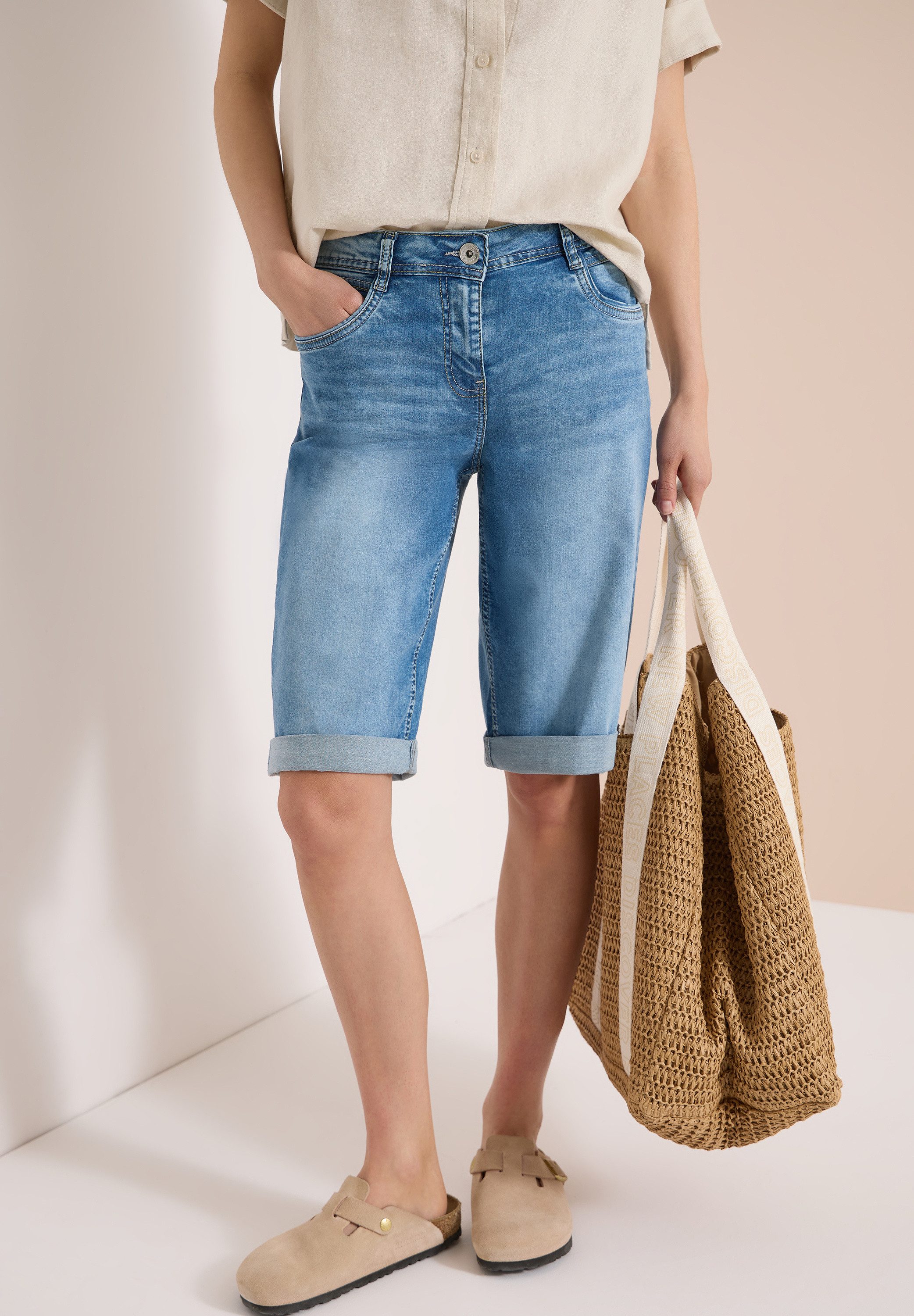 CECIL Shorts Neele Jeans-Shorts/Loose Fit mit Stretch