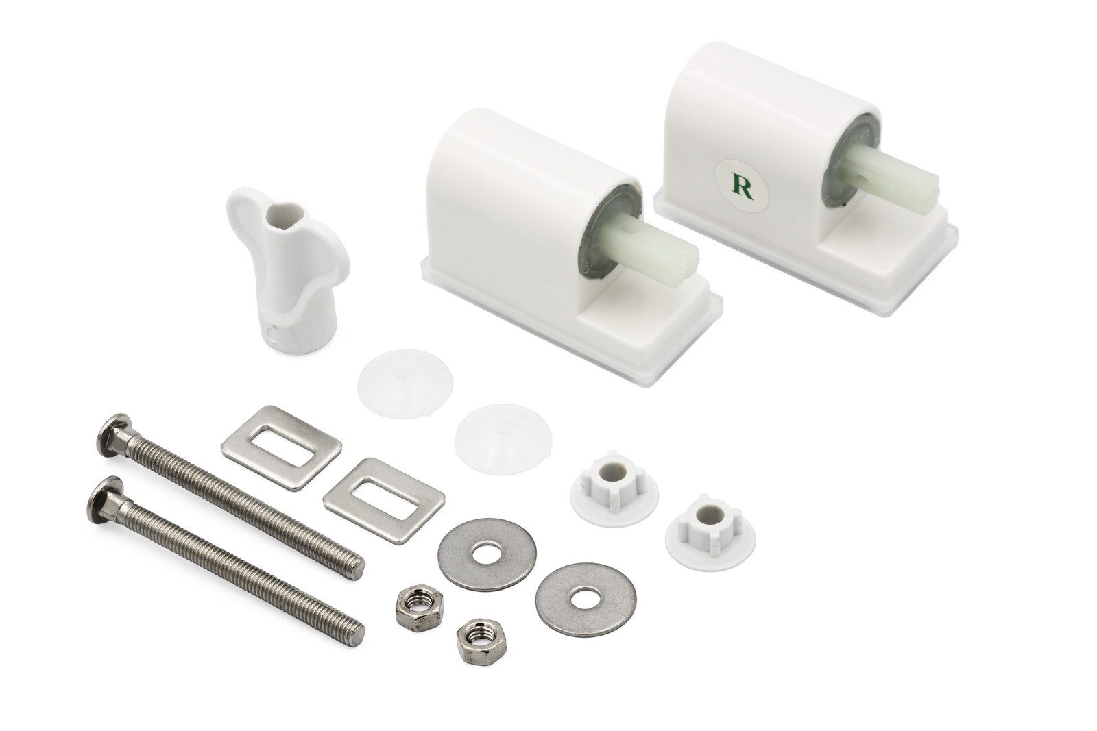 Stabilo Sanitär WC-Sitz WC-Sitz passend für alle Standard WC's mit Softclose (Komplett-Set, mit Edelstahl-Befestigungsschrauben), WC-Sitz mit Absenkautomatik, p – Bild 4 von 4