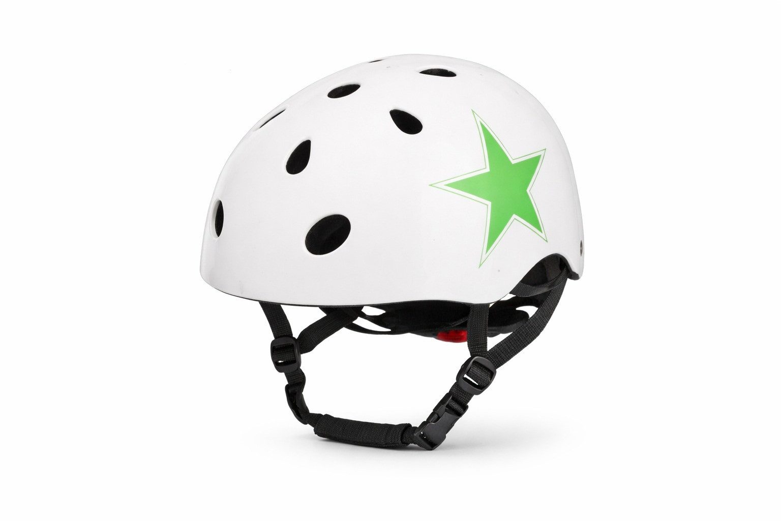 Kaiser24 Kinderhelm Kinder Fahrrad Skate Helm verstellbar 48–54 schwarz, 53-55 weiß