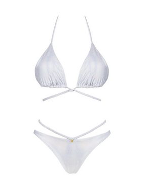 Obsessive Push-Up-Bikini Bikini Blancossa weiß BH + Slip Neckholder zum (Set)