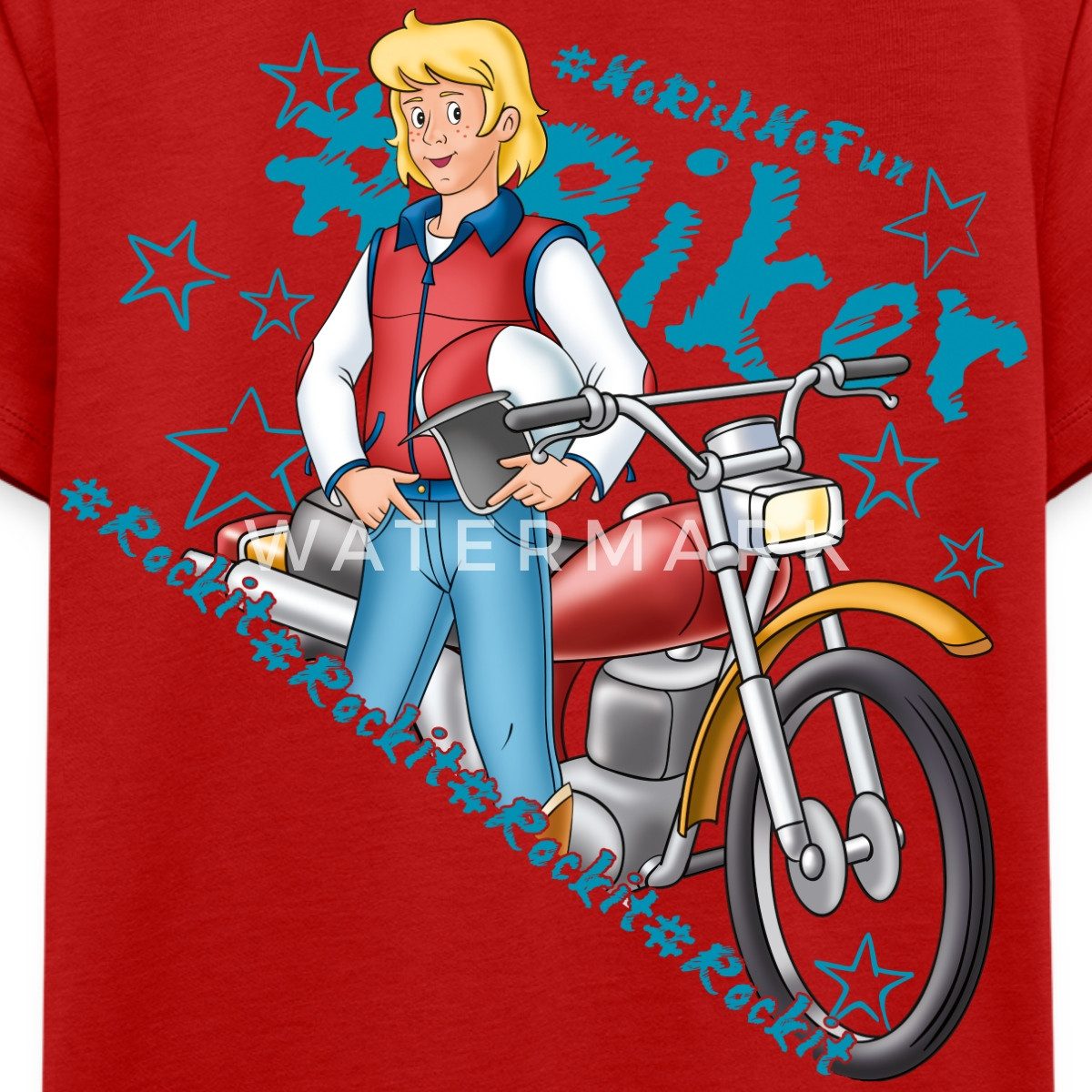 Spreadshirt T-Shirt Bibi Und Tina Freddy Biker Rock It Kinder Premium T-Shirt (1-tlg)