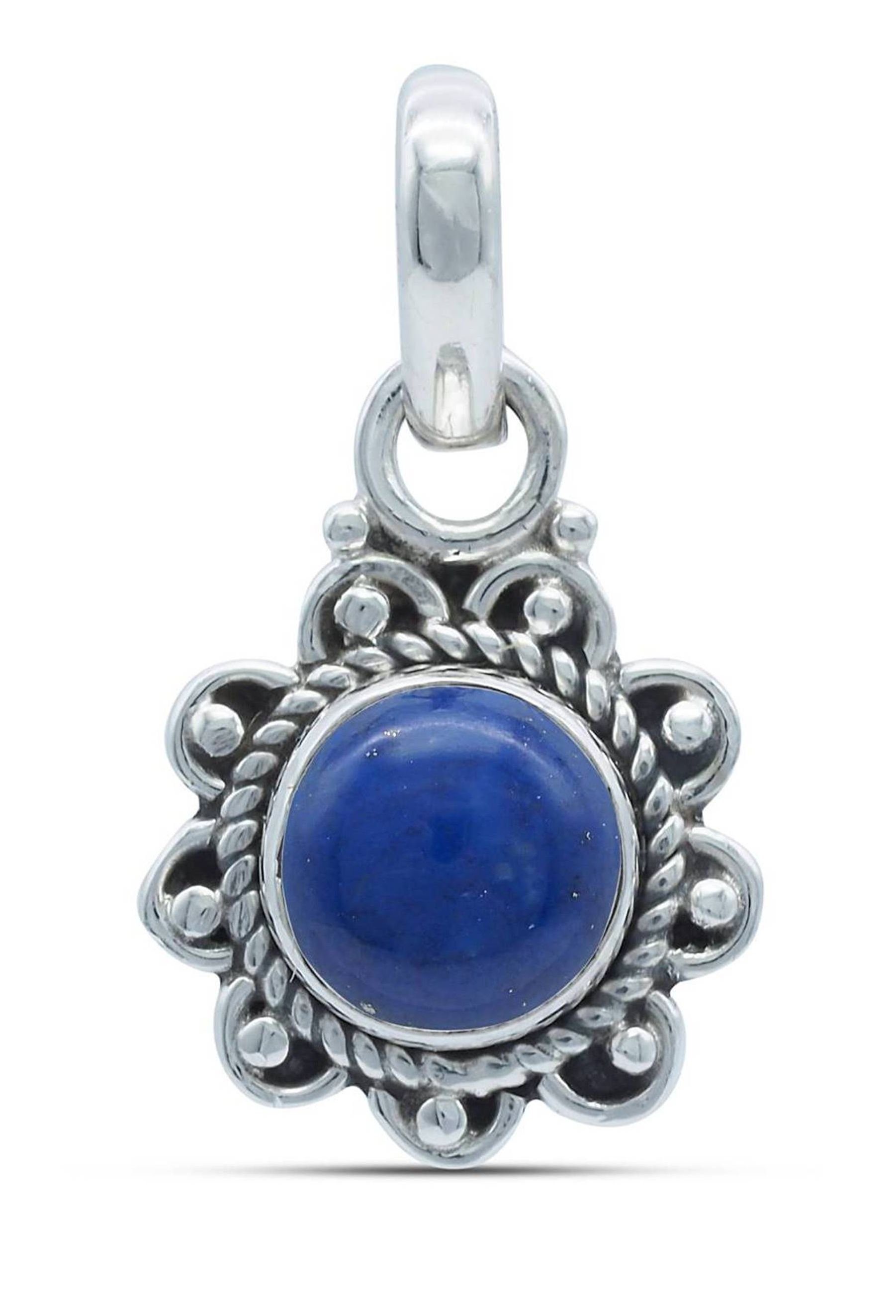 mantraroma Kettenanhänger 925er Silber mit Lazuli Lapis