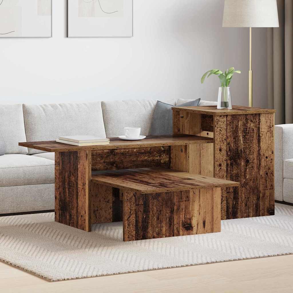vidaXL Konsolentisch Konsolentisch Altholz 91,5 x 35 x 38,5 cm Holzwerkstoff (1-St)
