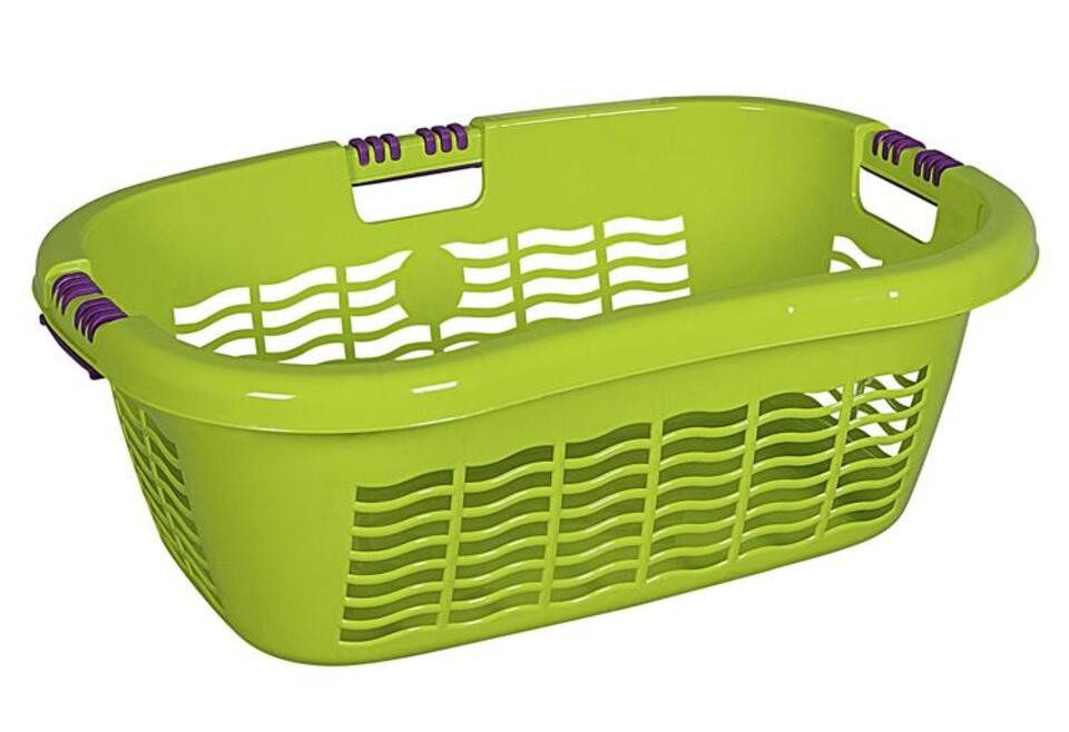 Lockweiler Wäschekorb Wäschekorb "Ergo"" Kunststoff 28 l, 65x45x21,5 cm limone (1 St)