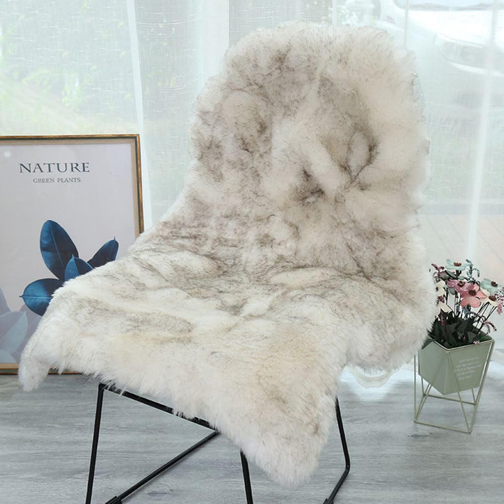 FELIXLEO Teppich Kunstfell Teppich 60x100cm Flauschig Schaffell Nachahmung Wolle Matte – Bild 3 von 5