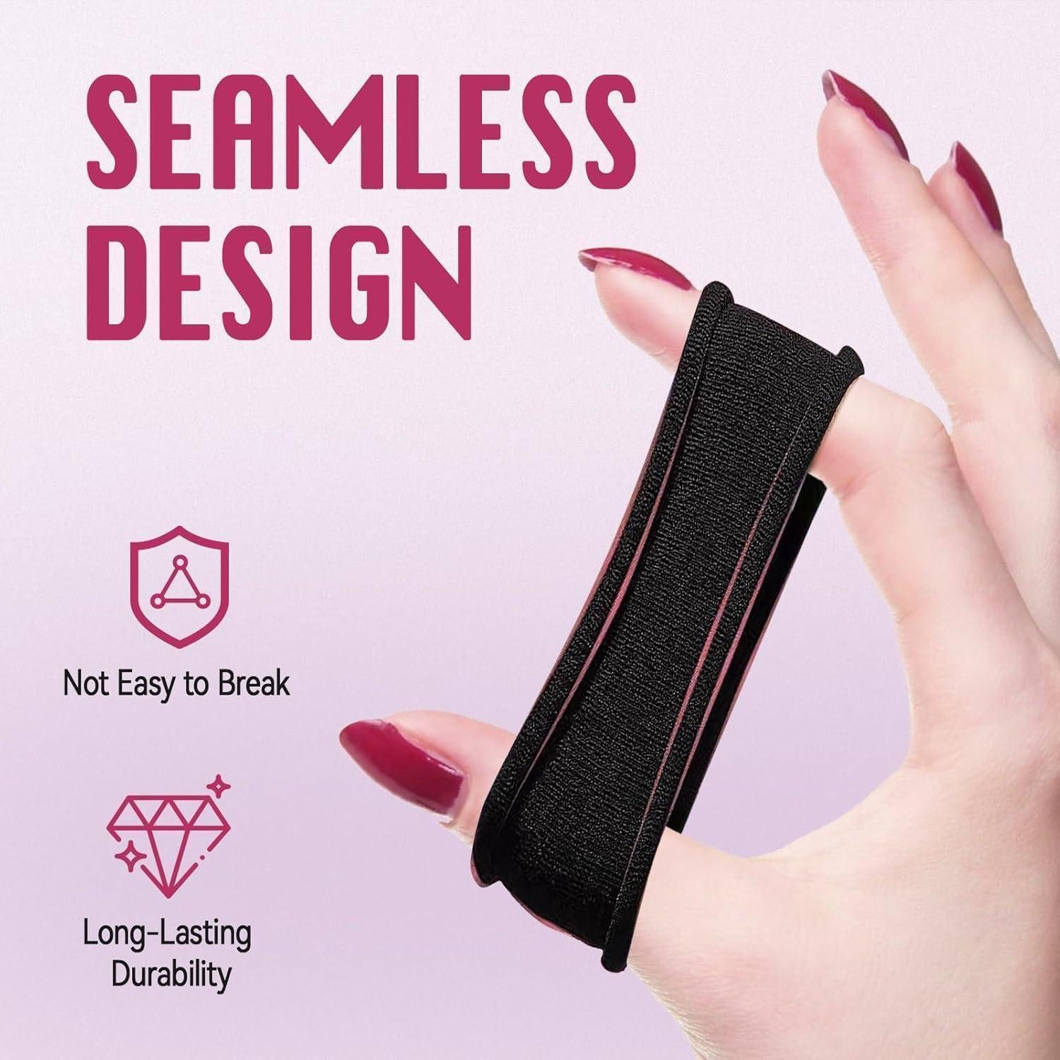 LuxusKollektion Haargummi 50er Pack Schwarze Haargummis in 5 Farben - Elastische Zopfgummis