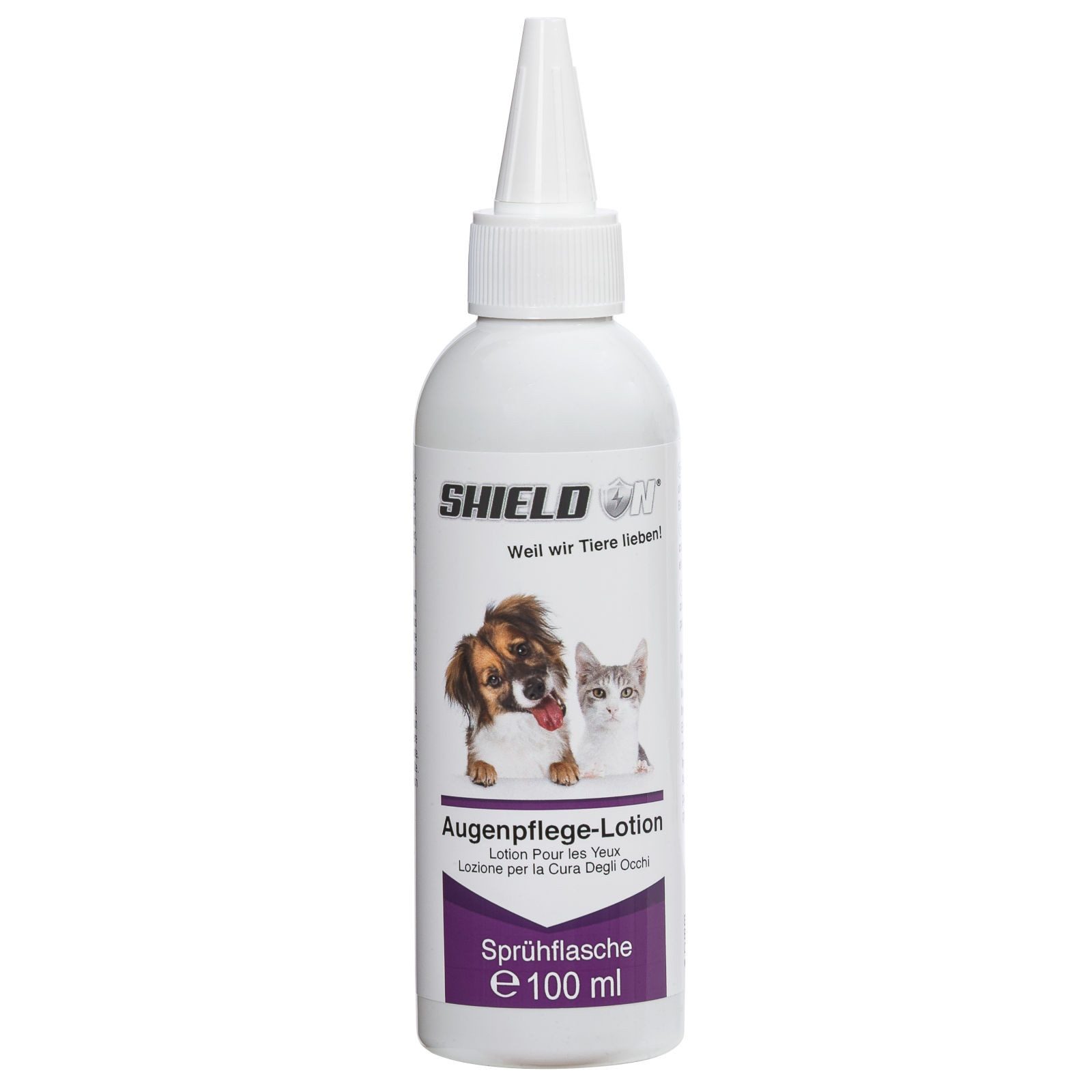 Shield On Augenpflege-Set Augenpflege Lotion für Hunde und Katzen - 100 ml, für Hunde und Katzen