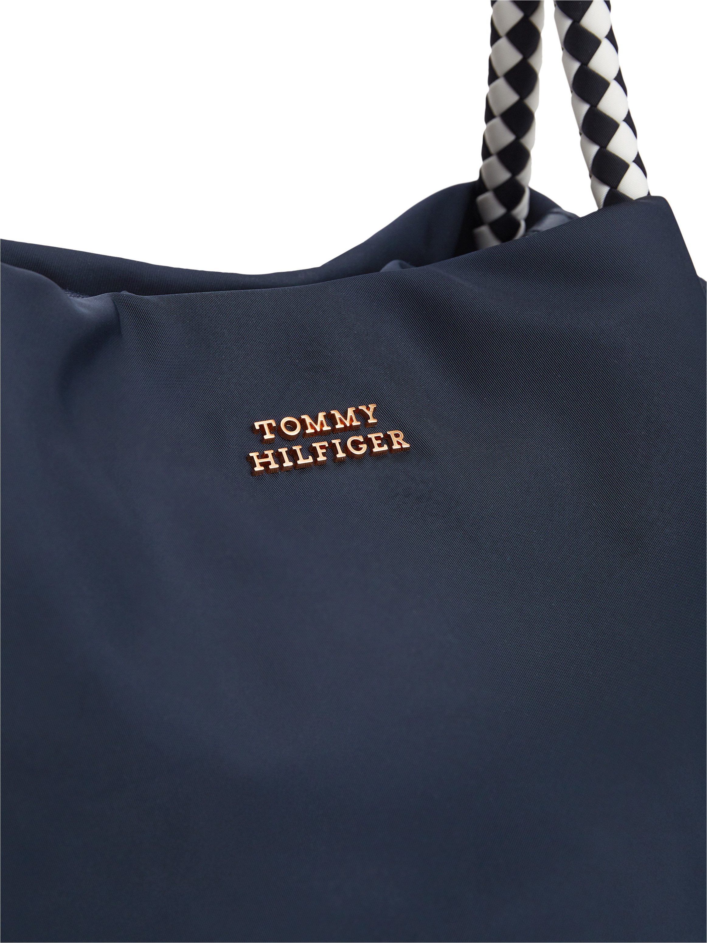 Tommy Hilfiger Handtasche TH MARINA BUCKET NYLON, Damen Tragetasche, Umhängetasche, Schultertasche mit Logoschriftzug – Bild 4 von 5
