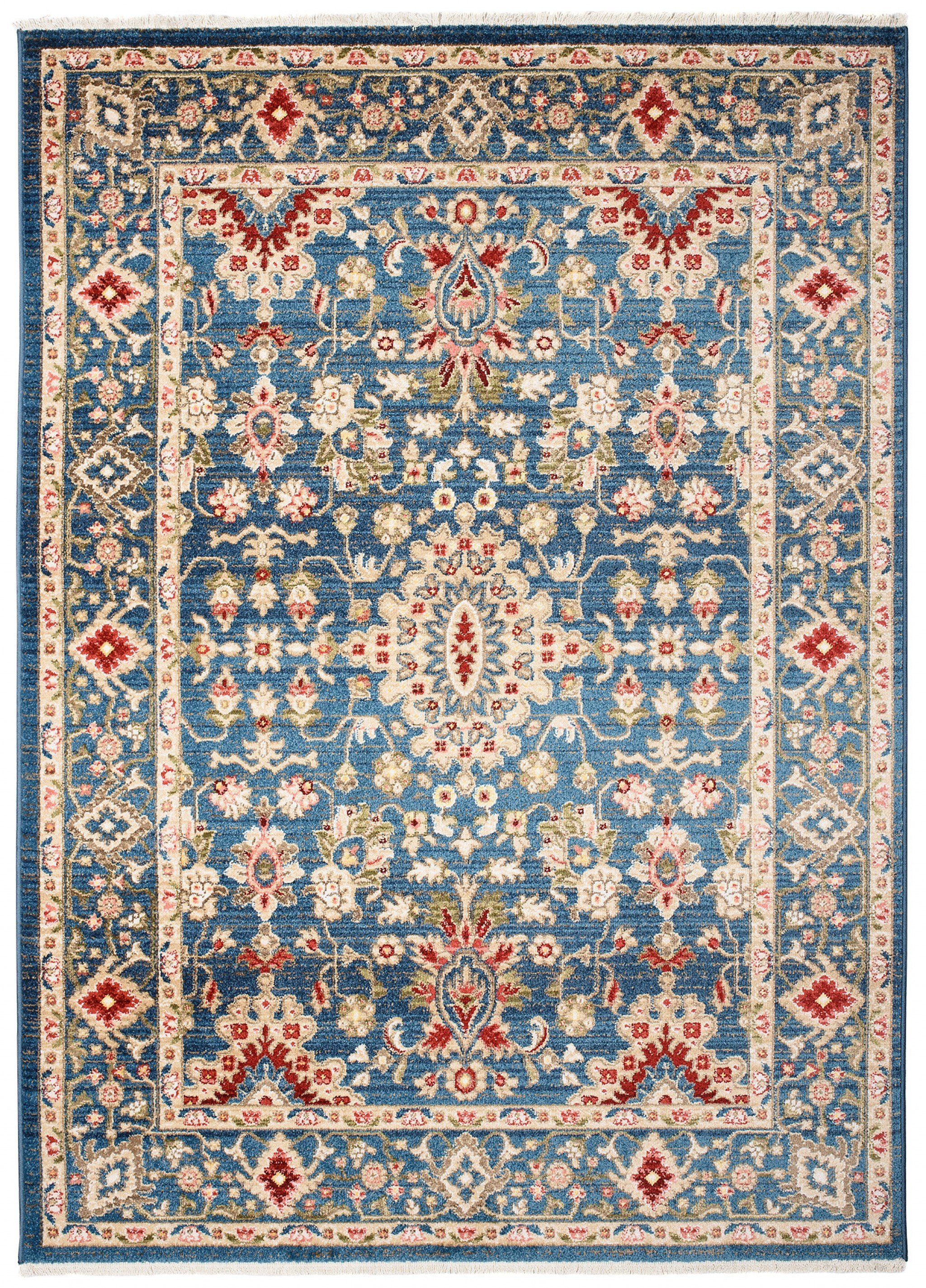 Tapiso Teppich RIVIOLI, rechteckig, Höhe: 9 mm, Wohnzimmer, Schlafzimmer, Kurzflor, Fransen