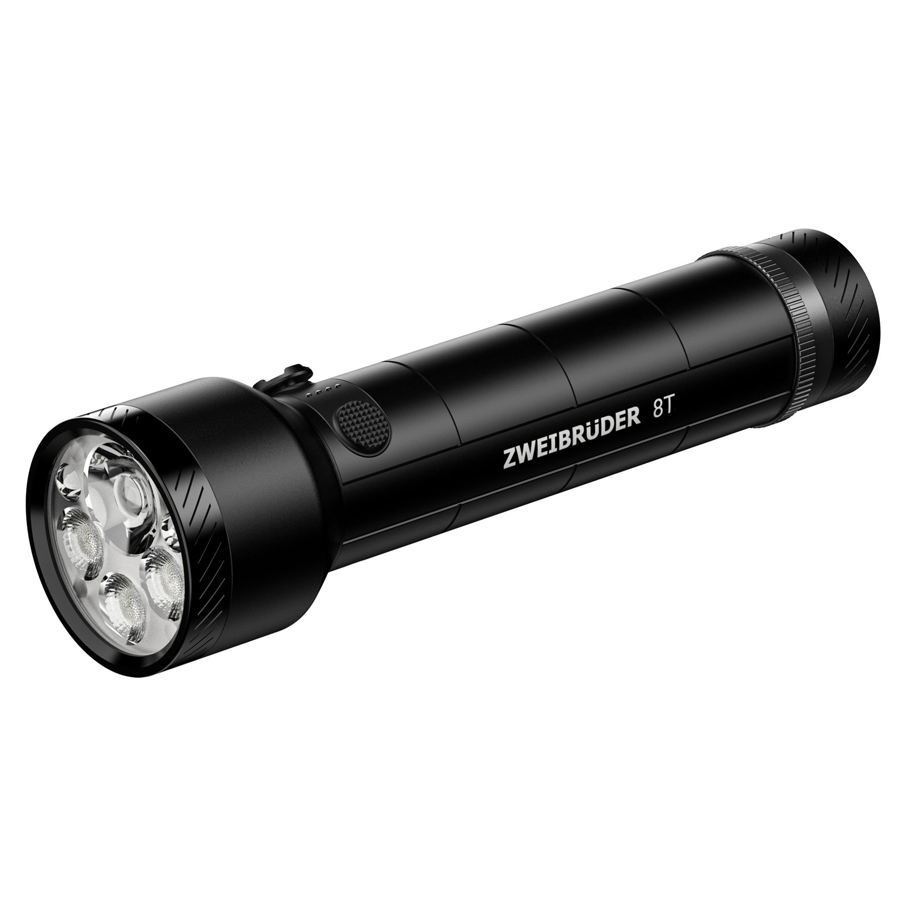 Zweibrüder LED Taschenlampe ZB8T, Focus-Function aufladbar / USB-C Ladesation Rotlicht