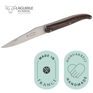 Laguiole en Aubrac Taschenmesser "Le Randonneur" Wenge, original mit Zertifikat, Handarbeit, 10 cm Klinge, aus Frankreich