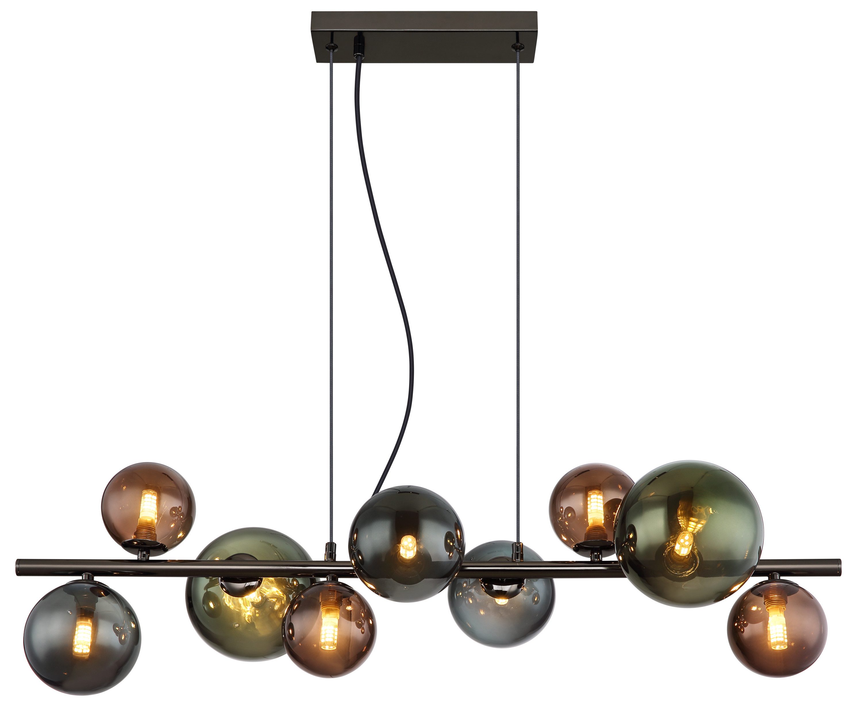 GLOBO LIGHTING Pendelleuchte GLOBO Lighting Hängeleuchte RIHA LBH 86x36x120 cm bunt Hängelampe, Warmweiß – Bild 3 von 3