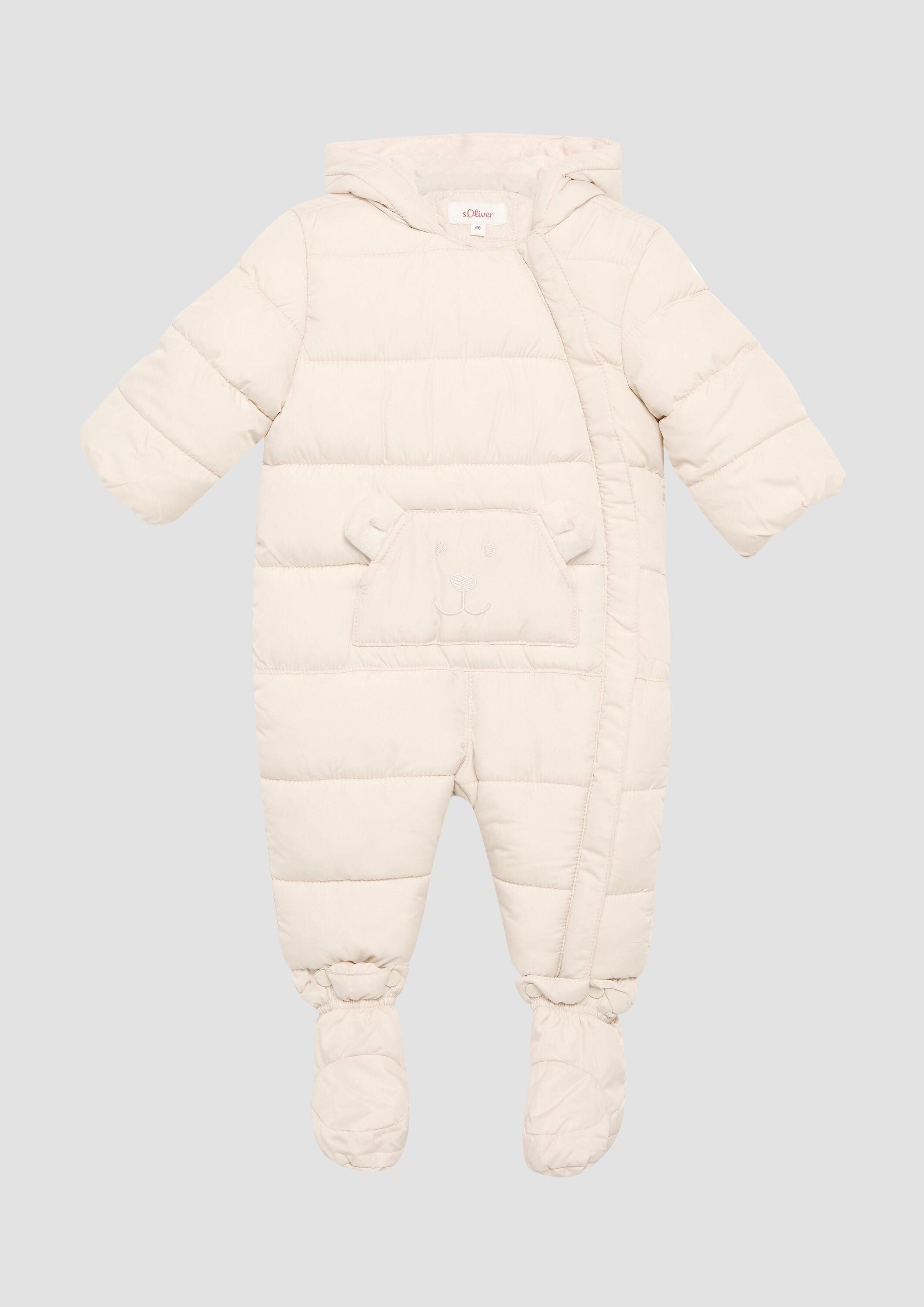 s.Oliver Jumpsuit Overall Schneeanzug mit abnehmbaren Füsschen und samtigem Fleecefutter