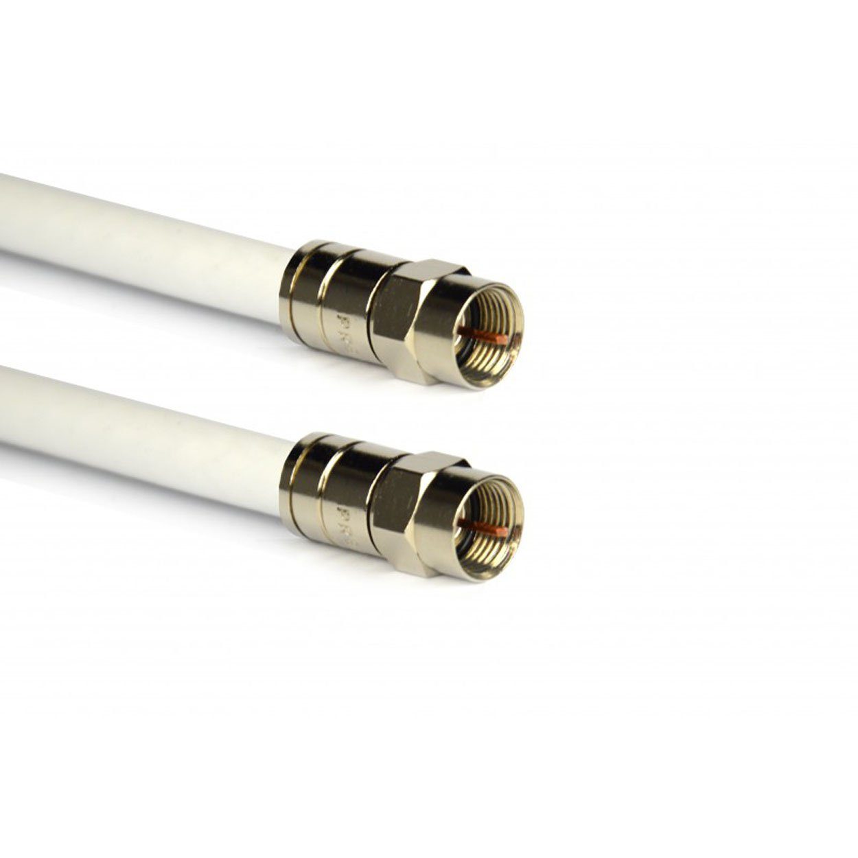 PremiumX 2m Antennenkabel Digital Innenleiter CU Kompressionsstecker XCon S6 SAT-Kabel