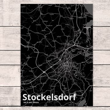 Mr. & Mrs. Panda Postkarte Stockelsdorf - Geschenk, Grußkarte, Einladung, Stadt Dorf Karte Landk