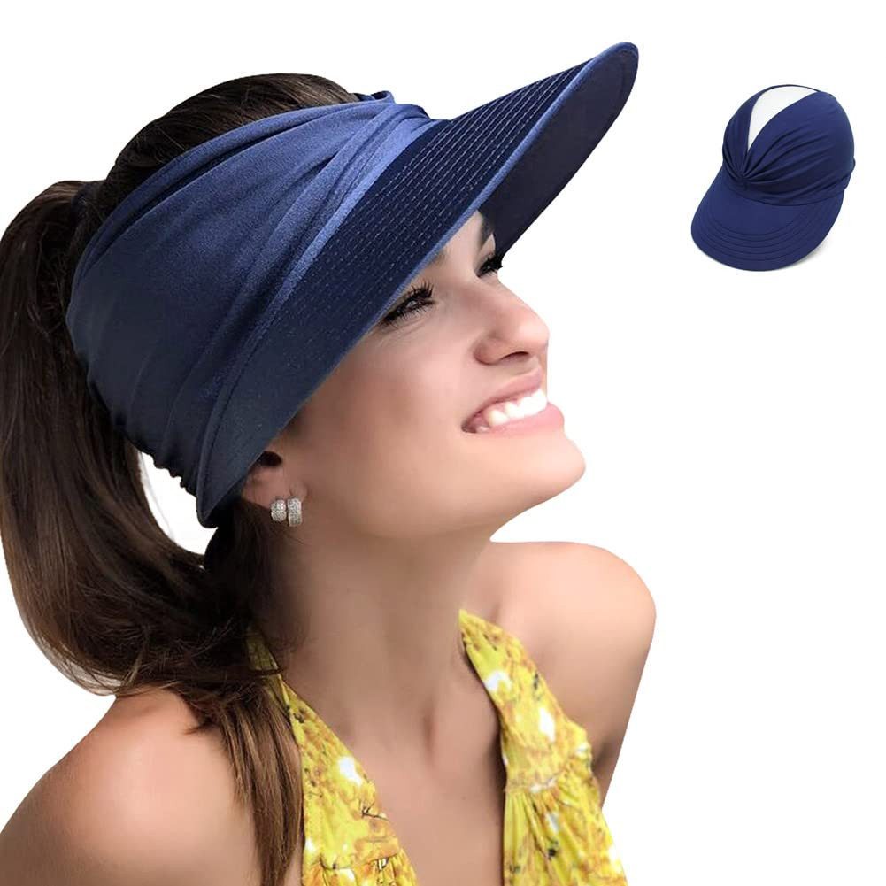 Bextsrack Strohhut Strohhut Sun Visor Hüte für Damen, verstellbare leichte Sommerhut