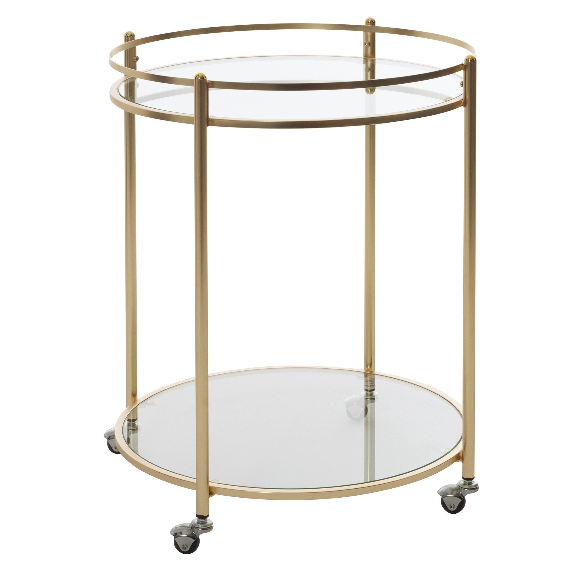 FINEBUY Servierwagen FB49689, (Design Teewagen Gold günstig online kaufen