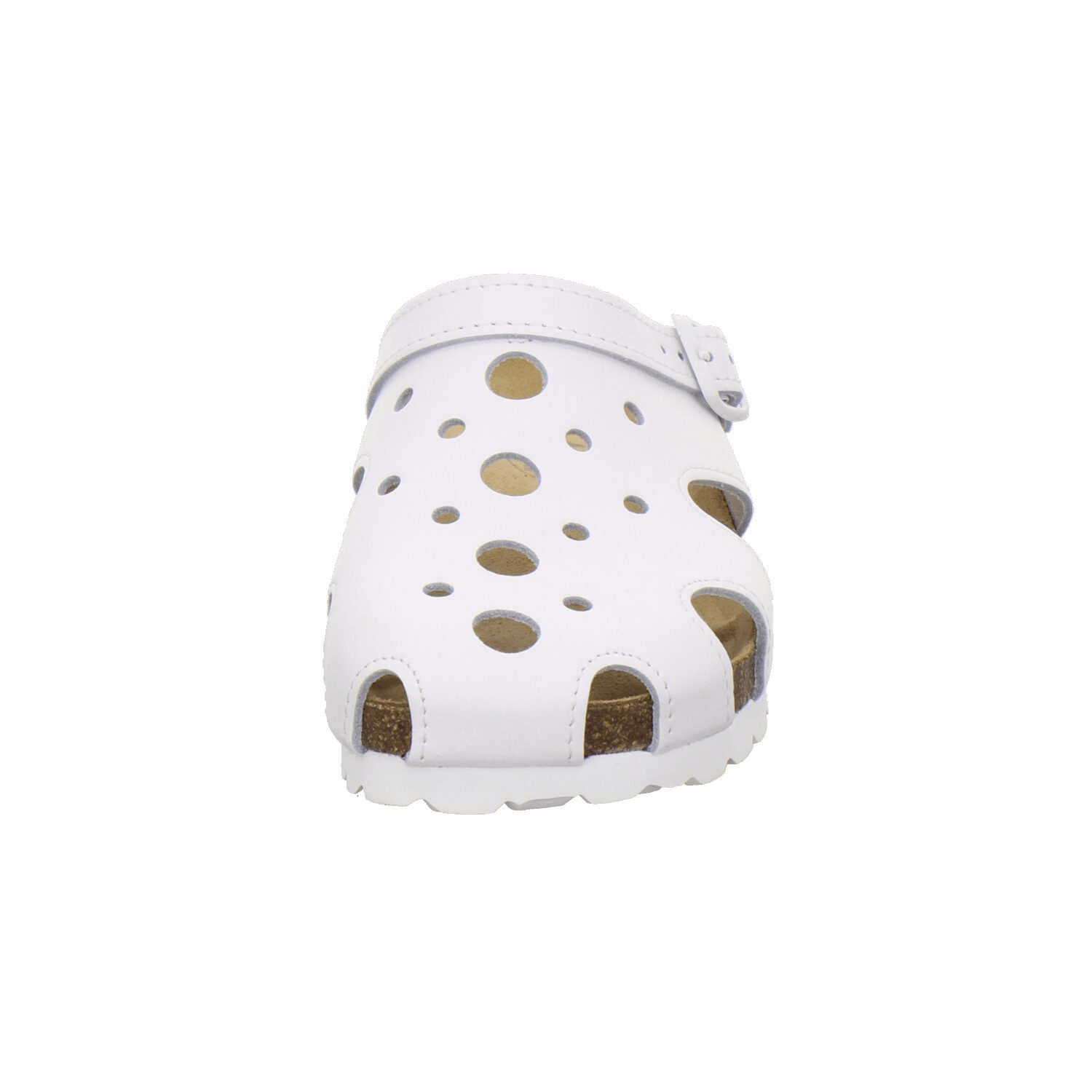 AFS-Schuhe 2993C10 Clogs Pantolette für Damen mit Fußbett, bequeme Hausschuhe aus Leder