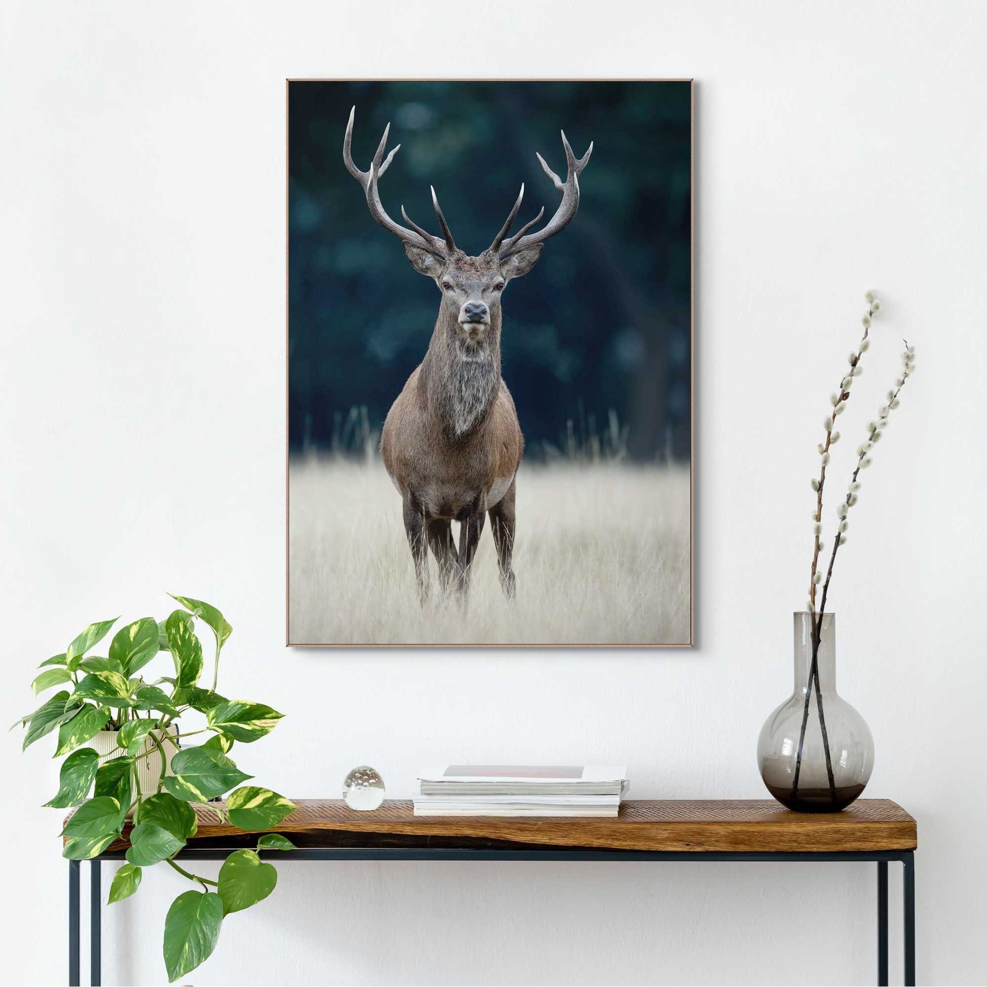 Deer Wood Frame 50x70 Reinders! Slim Wandbild
