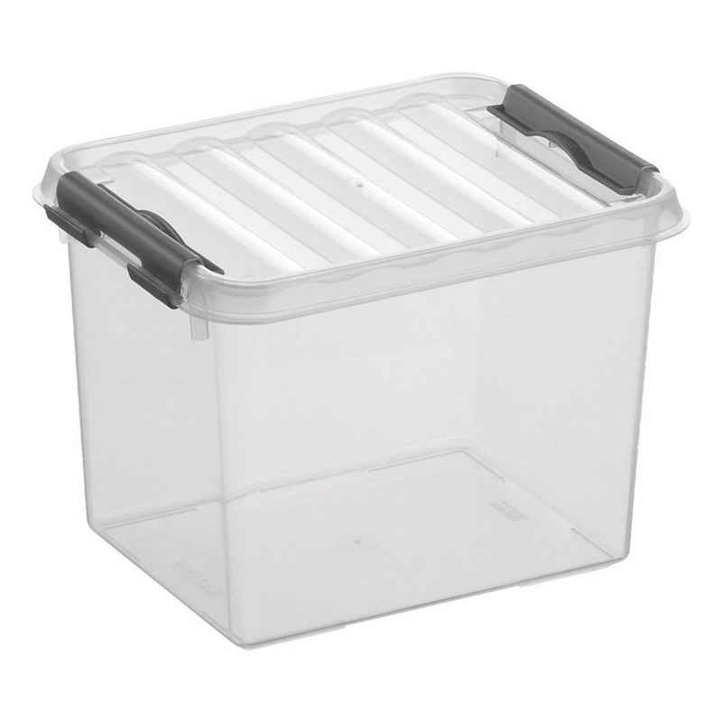 Sunware Aufbewahrungsbox the q-line (6 St), 3 Liter, verschließbar, stapelbar, staubgeschützt