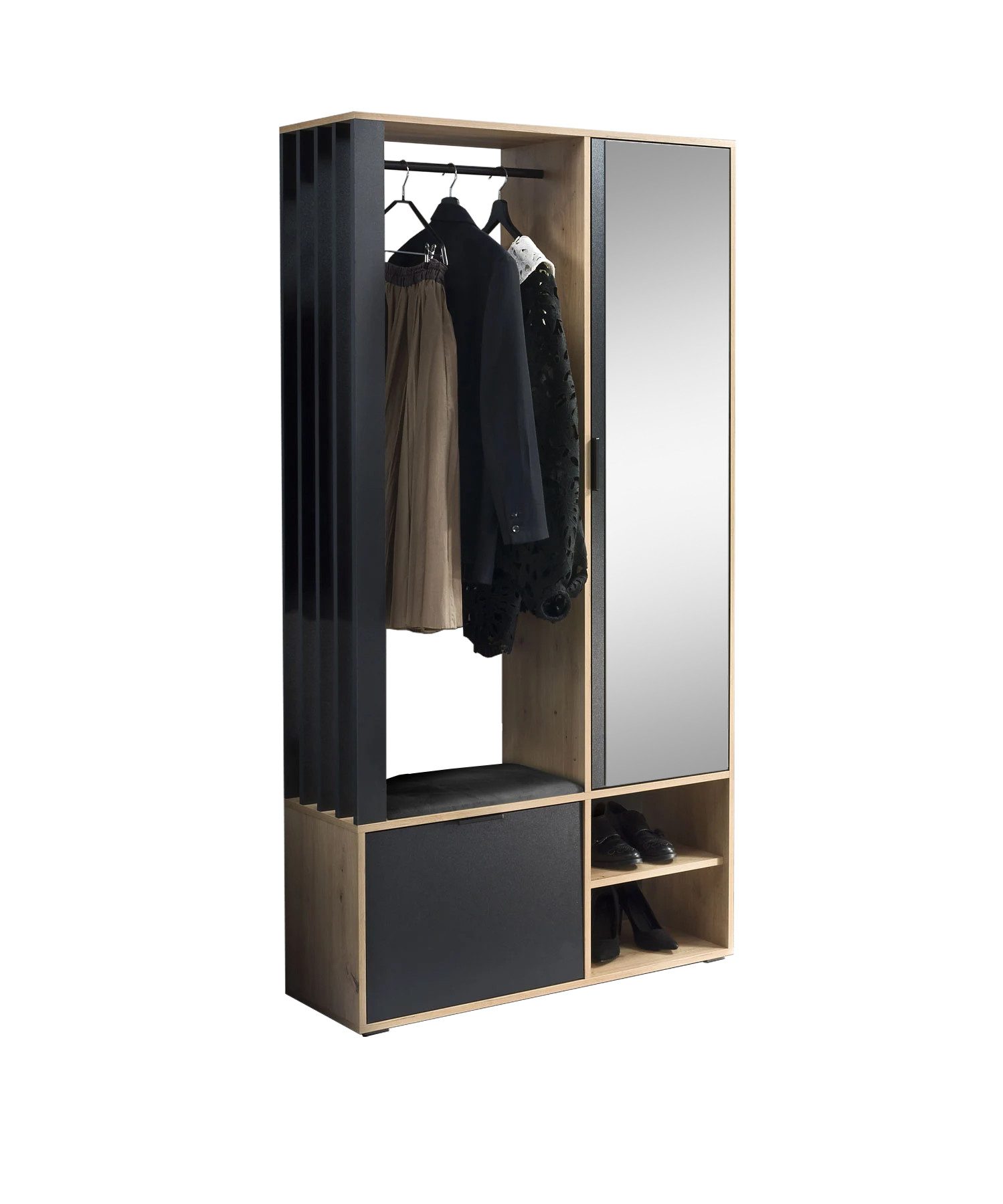 Beautysofa Garderobenschrank LIMO mit Spiegel – günstig online kaufen