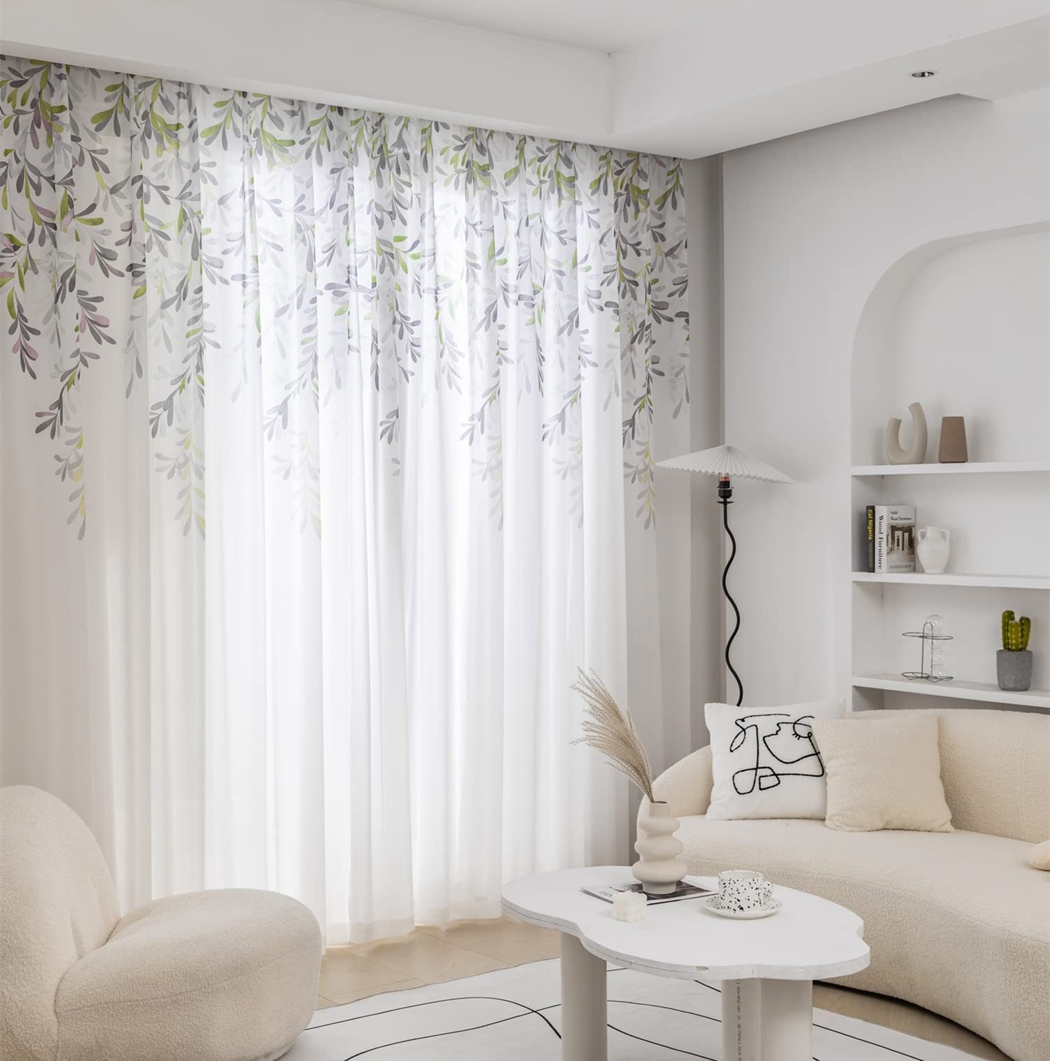 M&W DAS DESIGN Vorhang Wohnzimmer Schlafzimmer​​ Mit ösen 140Bx245H (1er), 2 für Paar