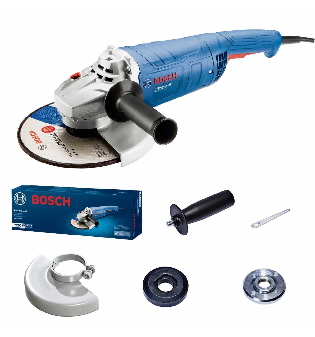 Bosch Professional Winkelschleifer GWS 2200, P, incl. Zubehör