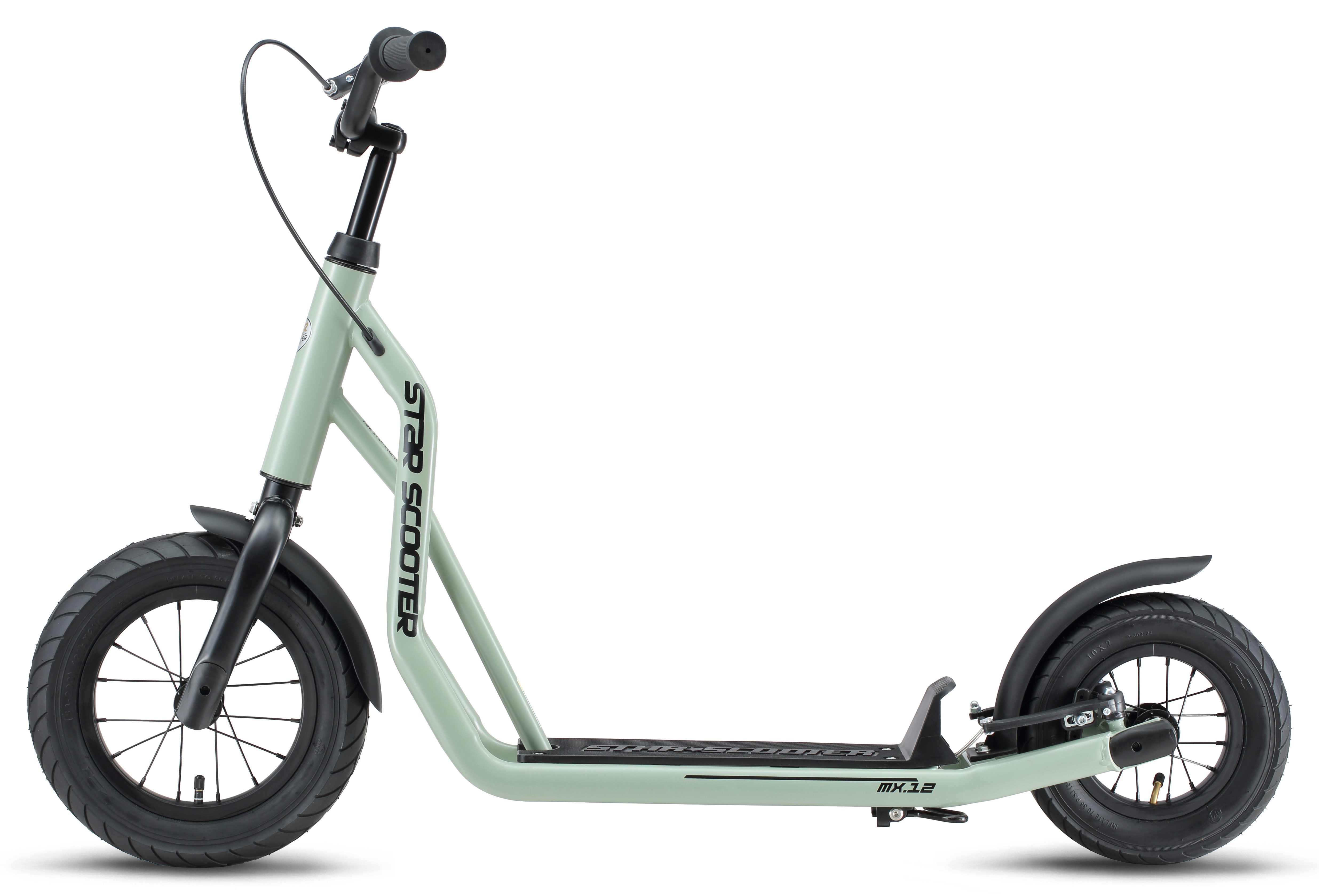 Star-Scooter Cityroller 12 Zoll, ab 8 Jahre, Kinder City Roller ab 124 cm, Jungen, Mädchen, Höhenverstellbar, Seitenständer