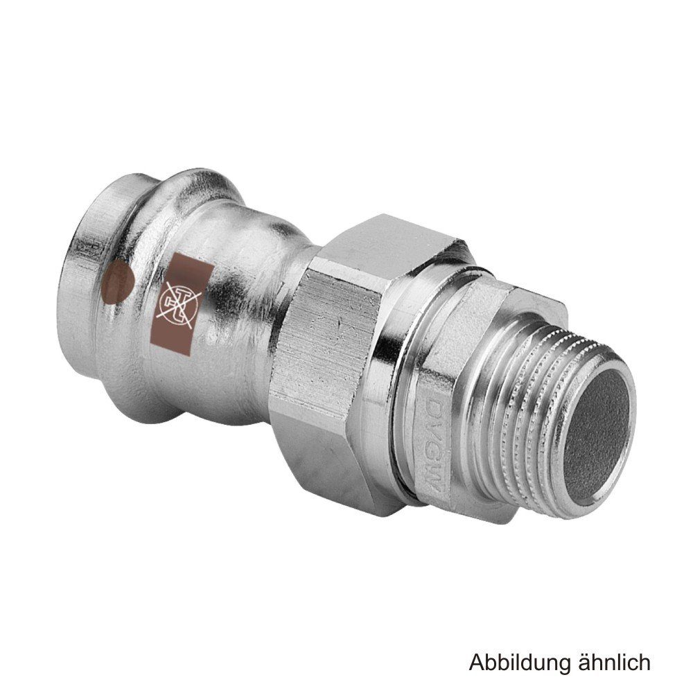 Wasserrohr Viega Temponox Übergangsverschraubung mit AG, Modell 1765, 35 mm x 1 1