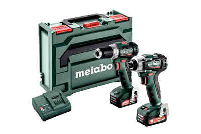 Metabo Professional Akku-Schlagschrauber PowerMaxx SSD 12 BL, (Akku-Bohrschrauber PowerMaxx BS 12 BL (601044850), Combo Set), inkl. Akkus und Ladegerät in metaBOX