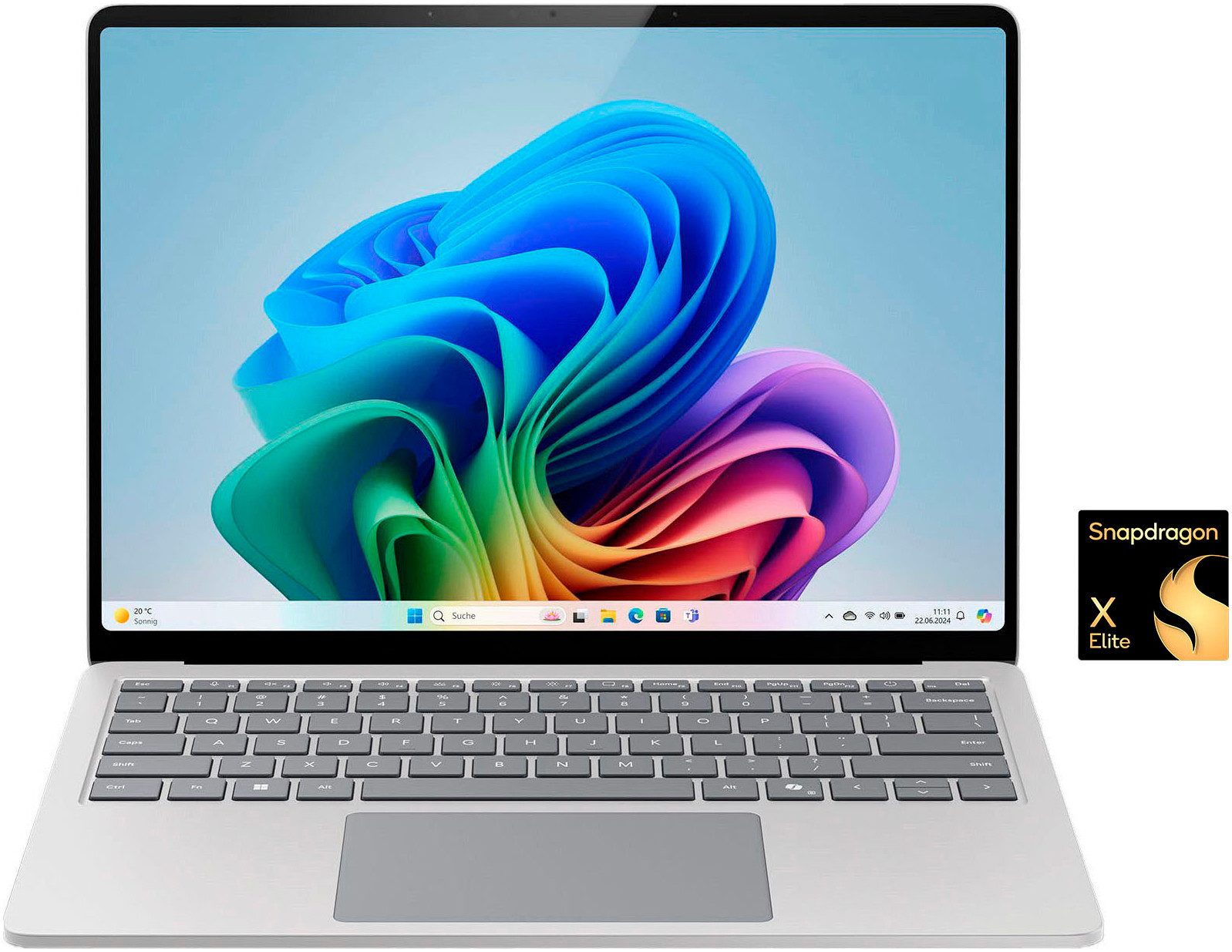 Microsoft Surface Laptop, Copilot+ PC, 15" Touch-Display, 16 GB RAM, 7. Edition Notebook (38,1 cm/15 Zoll, Snapdragon X Elite X1E-80-100, Adreno, 512 GB SSD)