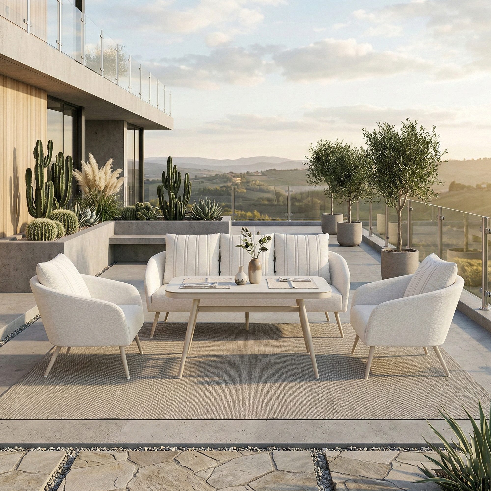 MANDALIKA Garden Gartenlounge-Set Outdoor Lounge Set Pulse VELUVÉ by LIKA-TEX®