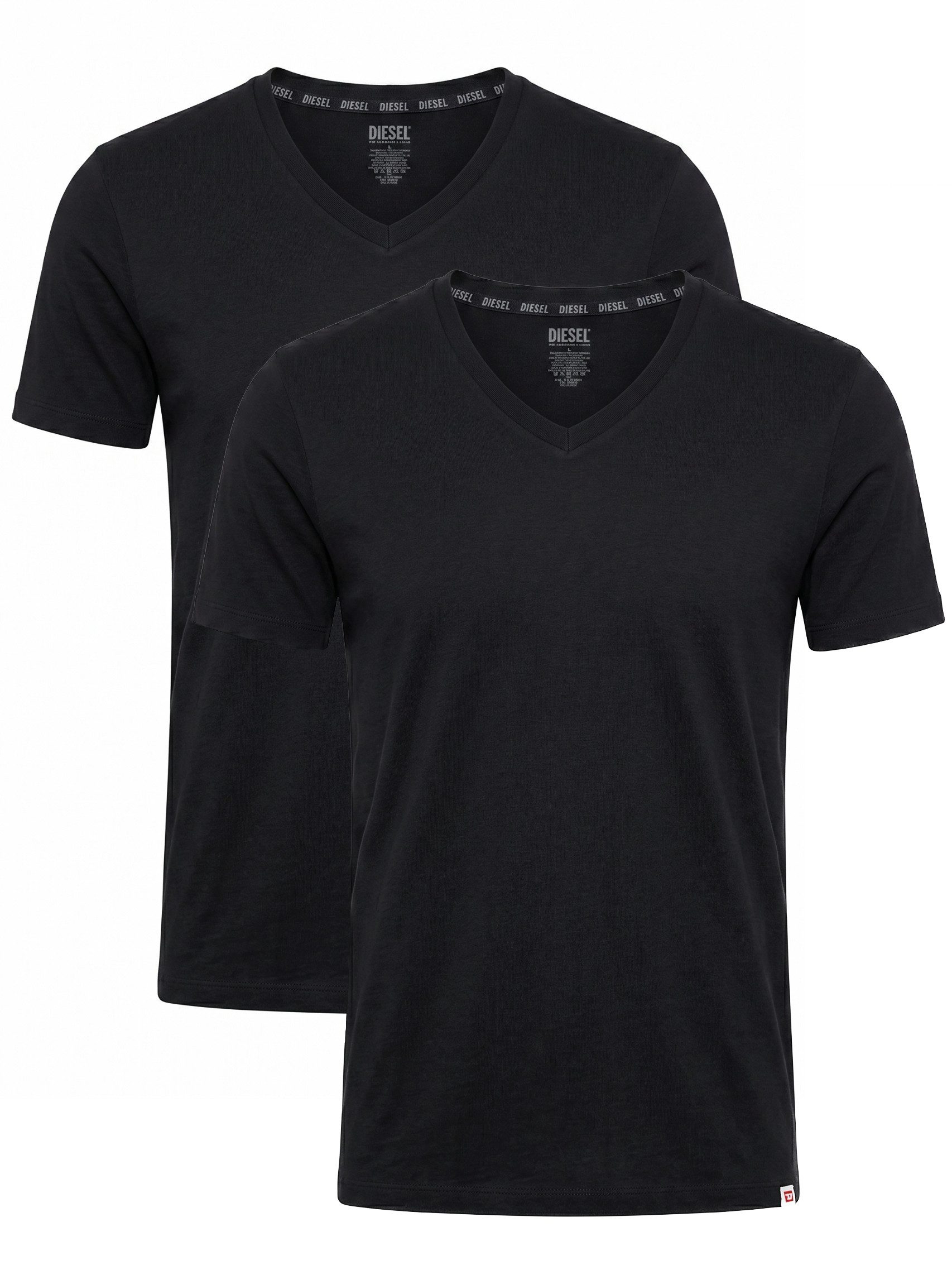 Diesel V-Shirt Slim Fit - UMTEE-MICHAEL-TUBE (2-tlg., 2er-Pack)