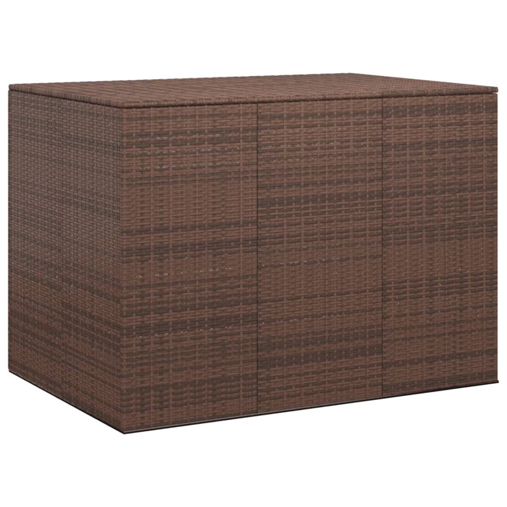 vidaXL Auflagenbox Garten Kissenbox Auflagenbox Kissentruhe PE Rattan
