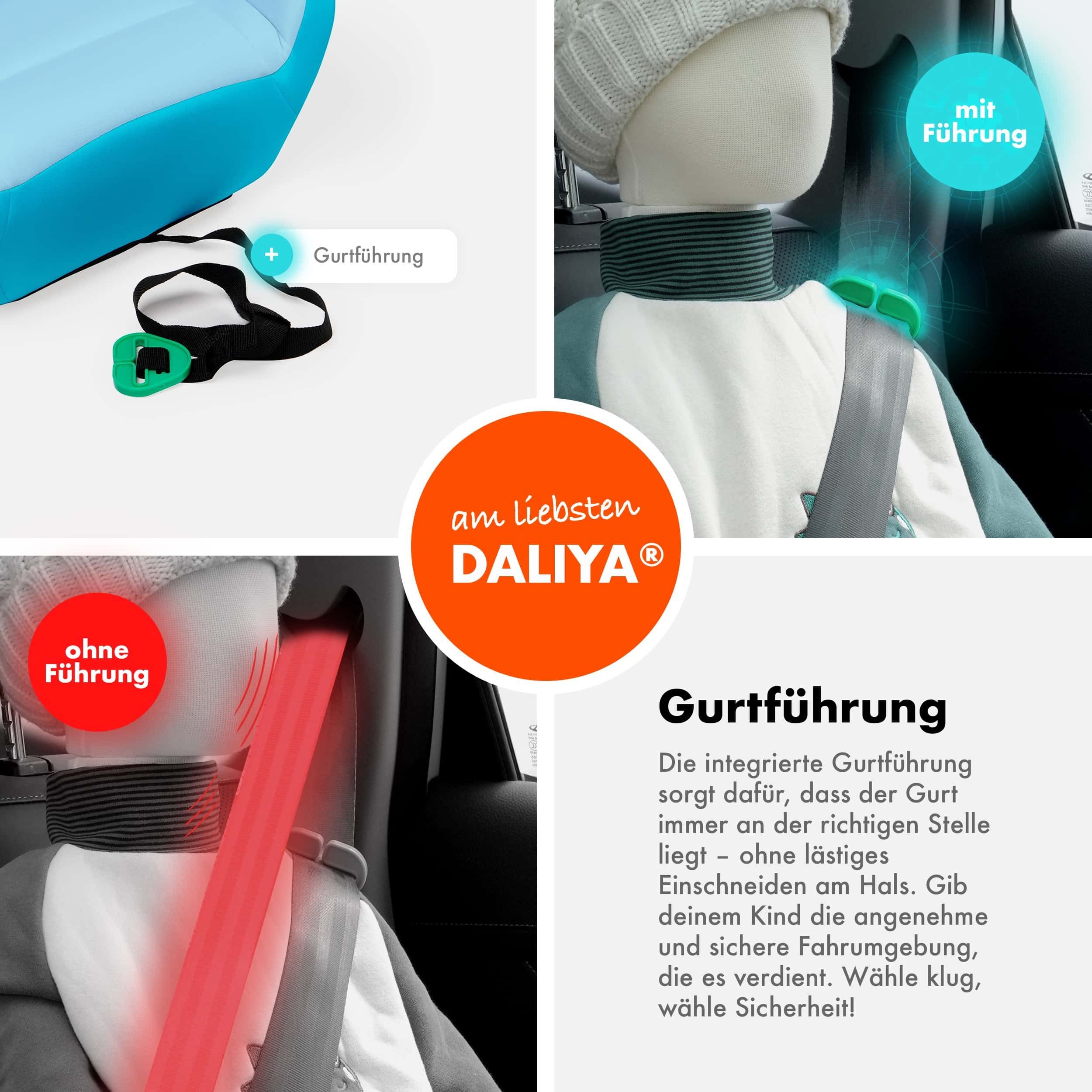 Daliya® Kindersitzerhöhung QUBIX I-Size Sitzerhöhung, Kindersitzerhöhung, Kindersitz, ab: ab 6 Jahre oder 125cm Körpergröße, bis: bis 12 Jahre oder 150cm Körper – Bild 3 von 5