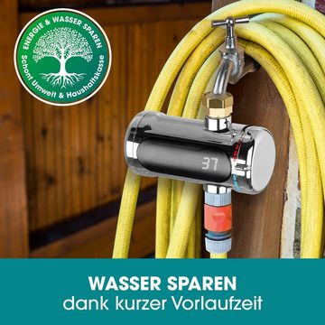 EASYmaxx Durchlauferhitzer Universal wasser- & energiesparend, LED Temperaturanzeige