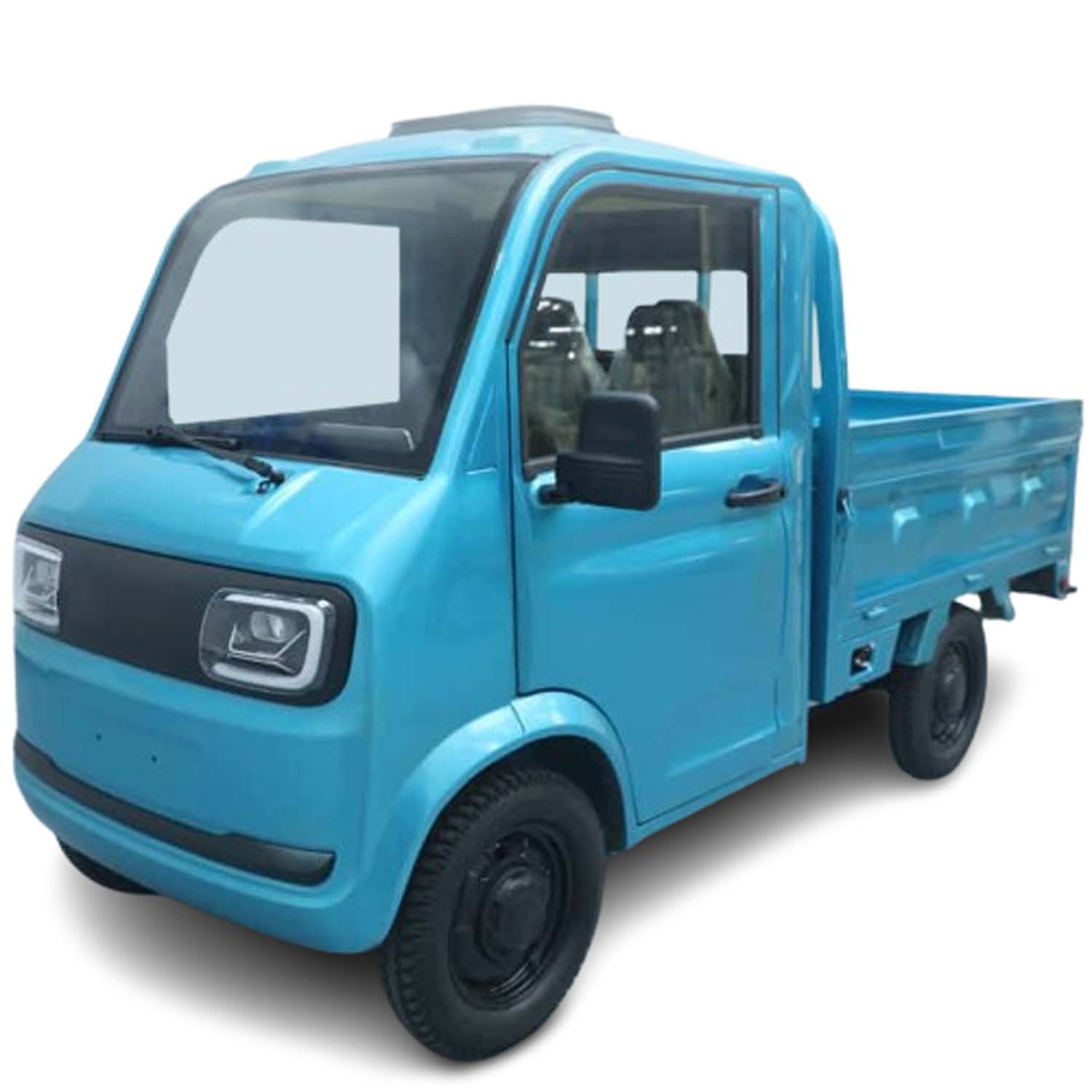 Urban Hopper E-Motorroller Elektro Kabinenroller Lastenrad Mini-LKW Urban Hopper Pickup Twin, 3000 W, 40 km/h, Twin Für 2 Personen, mit Pritsche, Reichweite 70km Blei-Gel-Akku COC