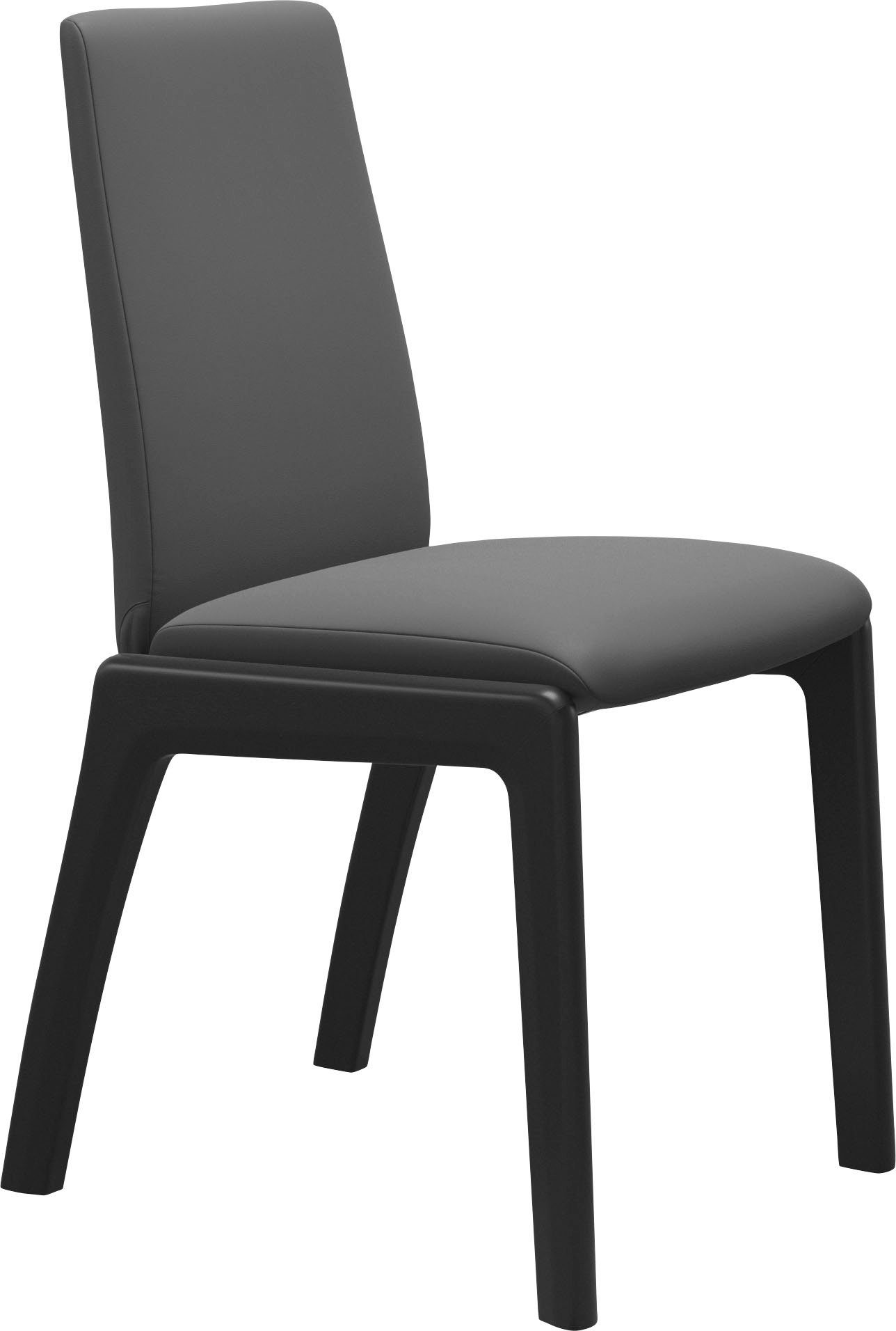 Stressless® Polsterstuhl Laurel, Low Back, Größe M, mit abgerundeten Beinen in Schwarz