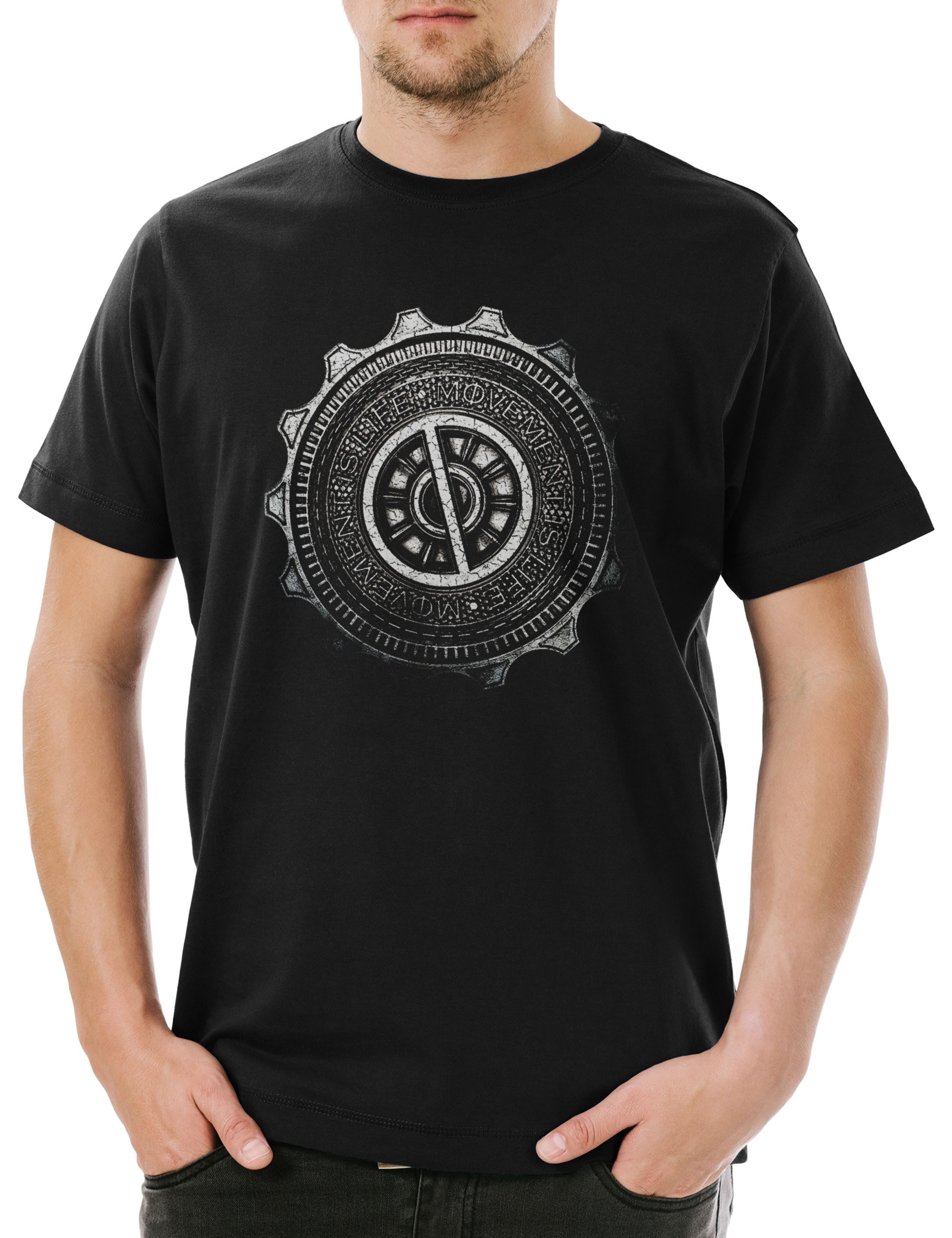 Print-Shirt Guild of Engineers Herren T-Shirt Mortal Symbol Sign Zeichen Engines