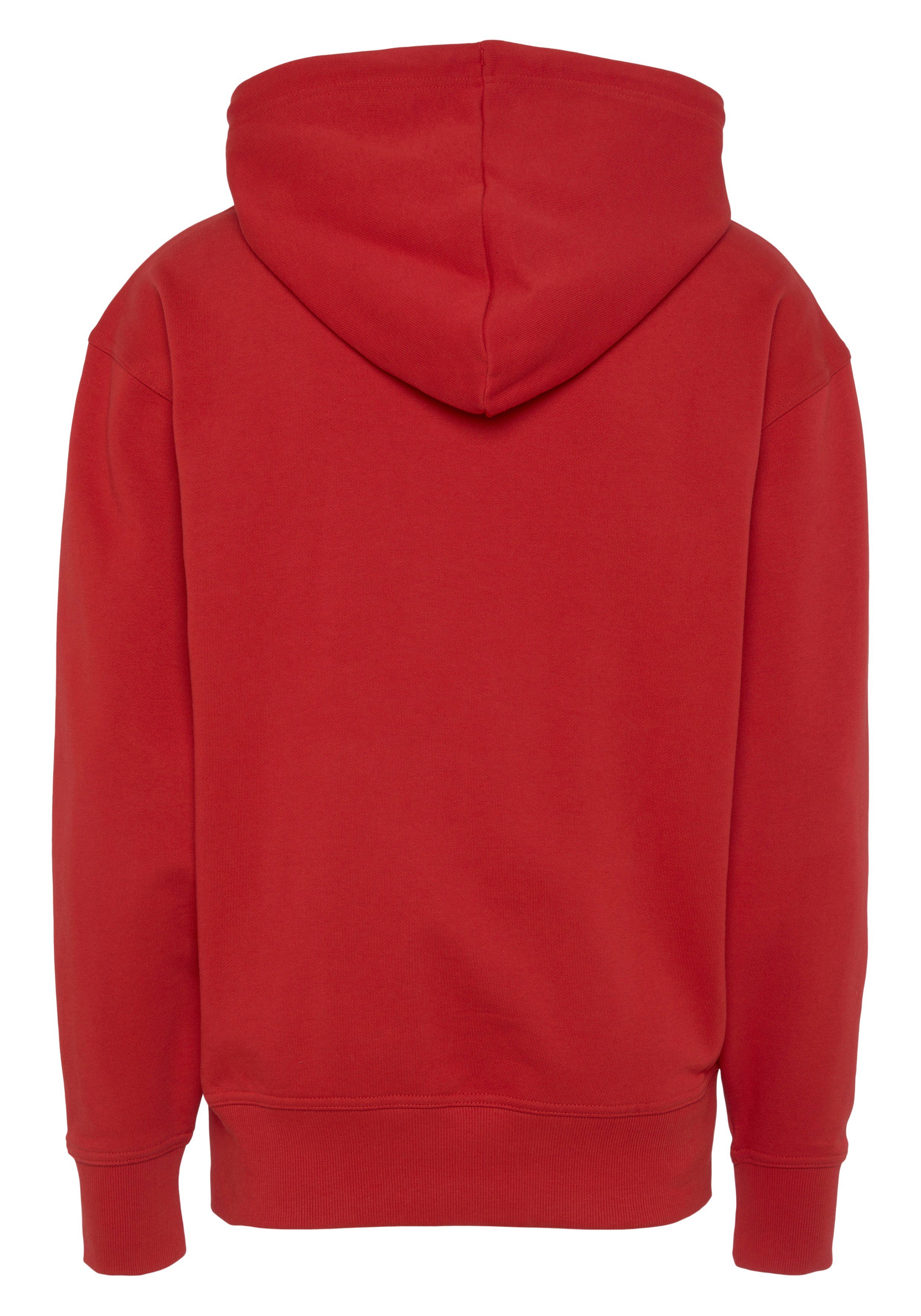 BOSS ORANGE WebasicHood red Sweatshirt mit Logodruck weißem bright