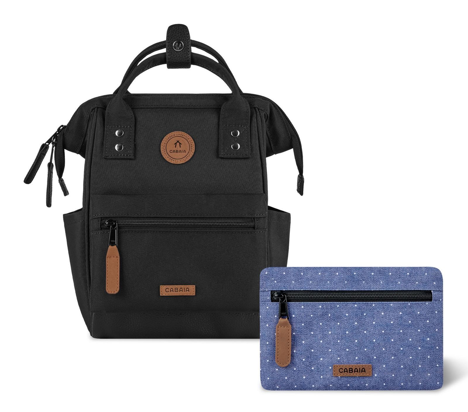 CABAIA Rucksack Essentials Backpack (Set, 3-tlg)