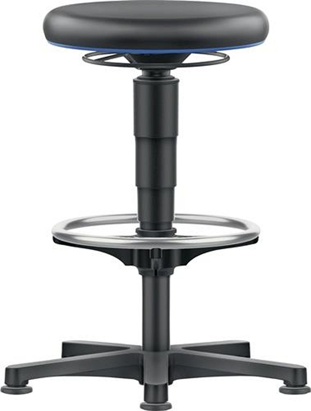 Hocker BIMOS Drehhocker Bodengleiter u.Fußring Integralschaum Integralschau