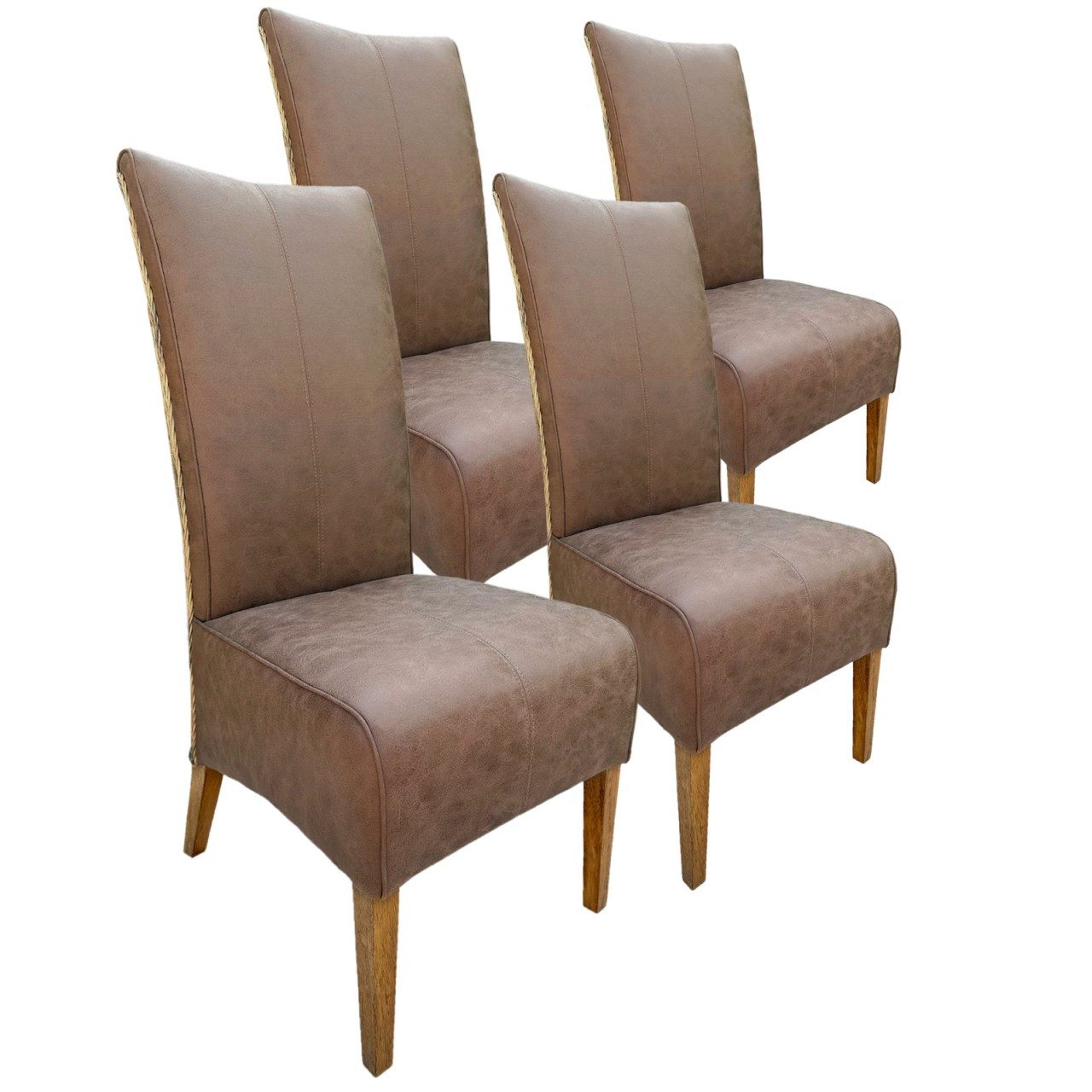 soma Stuhl Стулья Esszimmer 4er Set Polsterstuhl Rattanstuhl Sidney Polster Lede, Dekoartikel Geschenke Deko