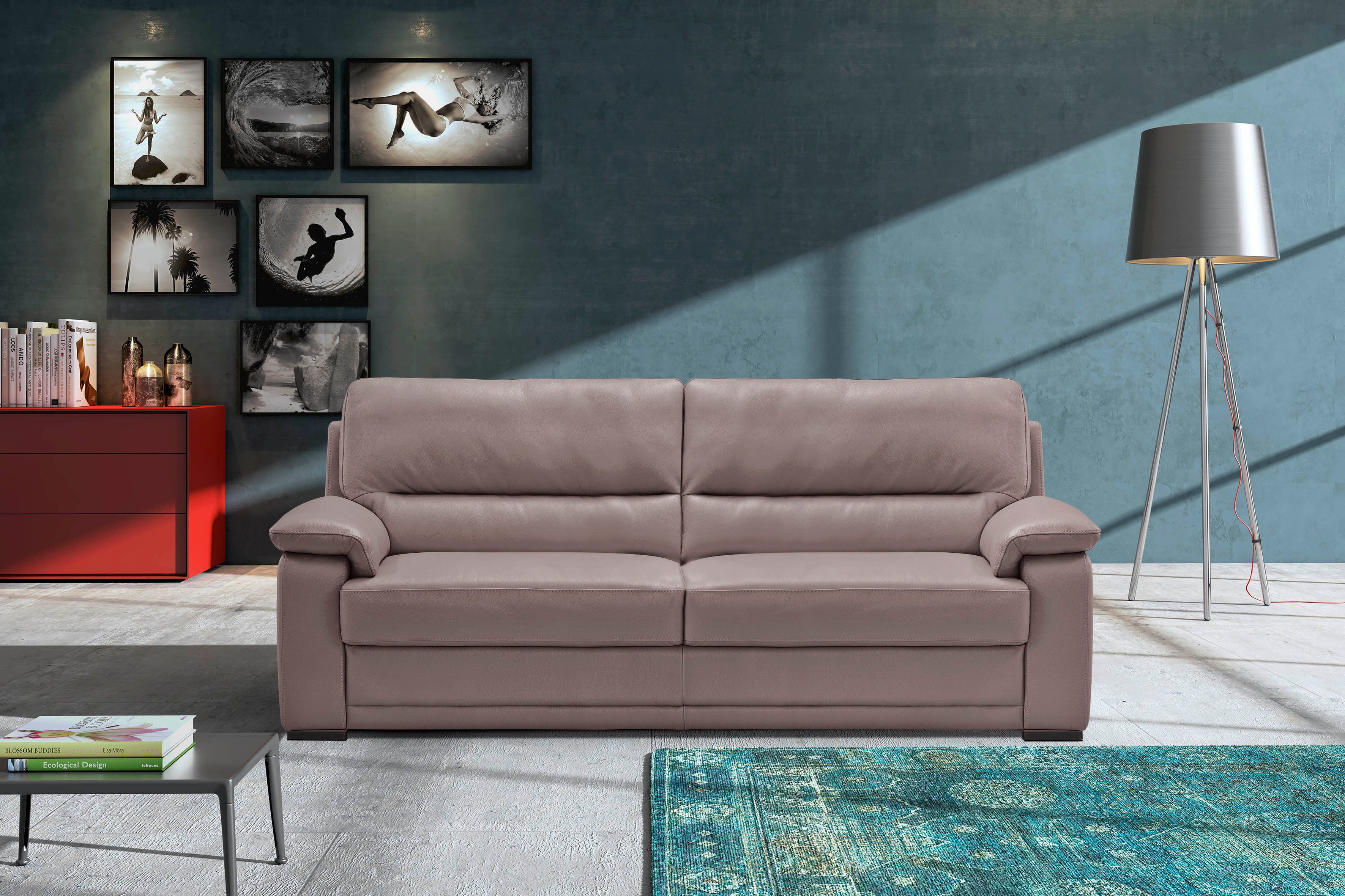 Egoitaliano 2,5-Sitzer Doris, modernes Designersofa, Ledersofa günstig online kaufen