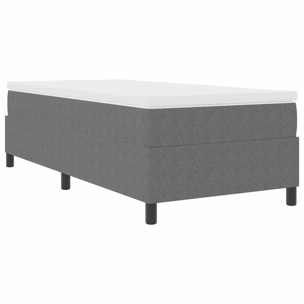 vidaXL Bett Boxspringbett Hellgrau 90 x 200 cm Cordstoff (1-tlg) günstig online kaufen